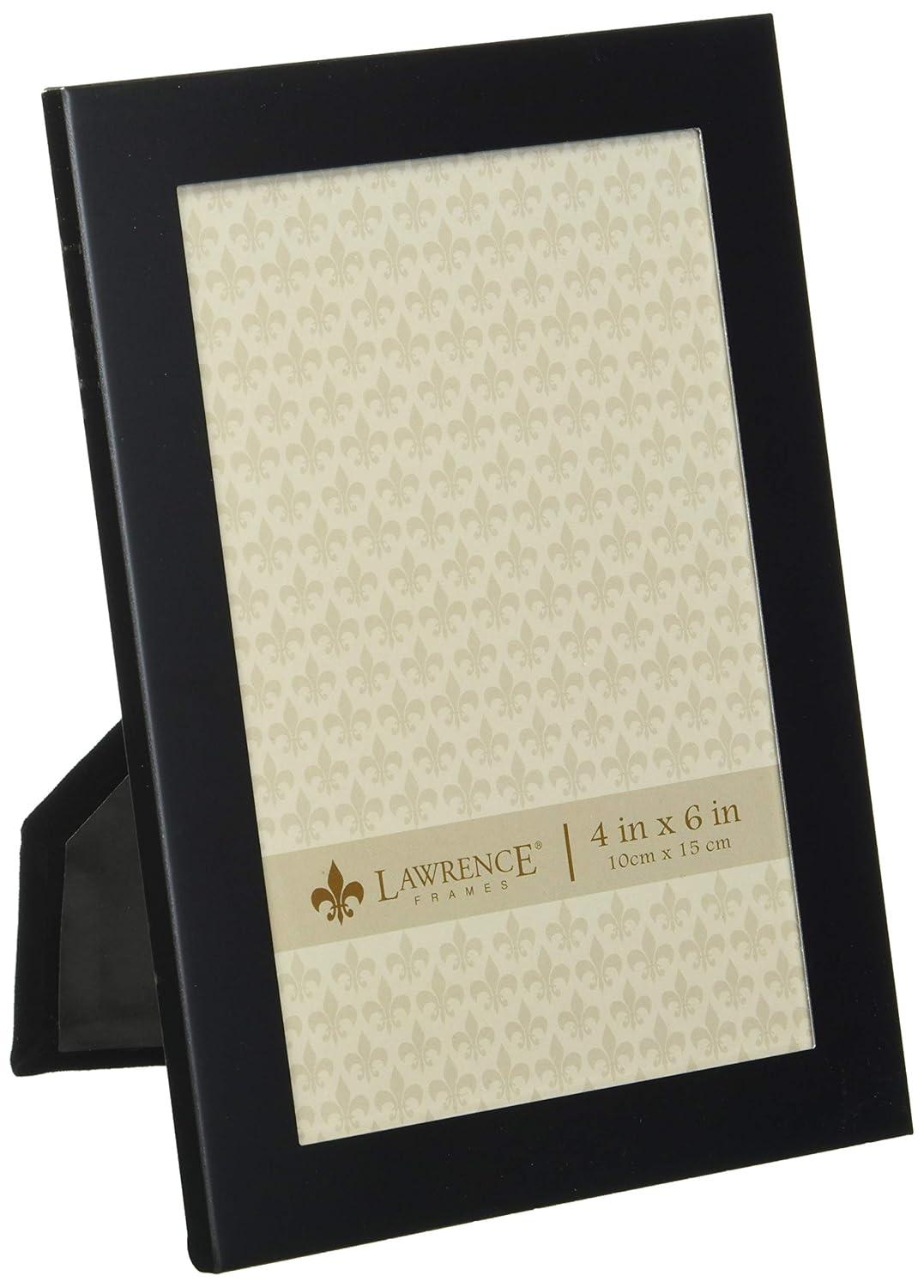 Lawrence Frames 4" x 6" Metal Black Picture Frame 230046