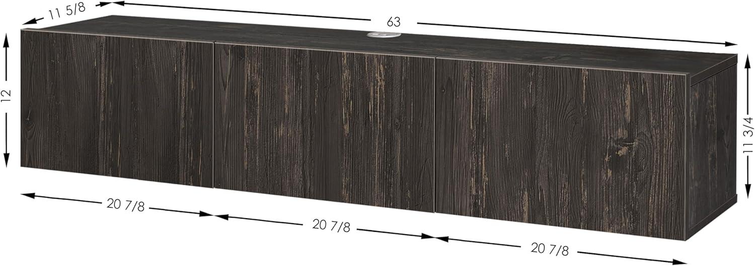 Atelier Mobili Floating TV Stand, TV Stand 65 inch, Floating TV Stand Wall Mounted