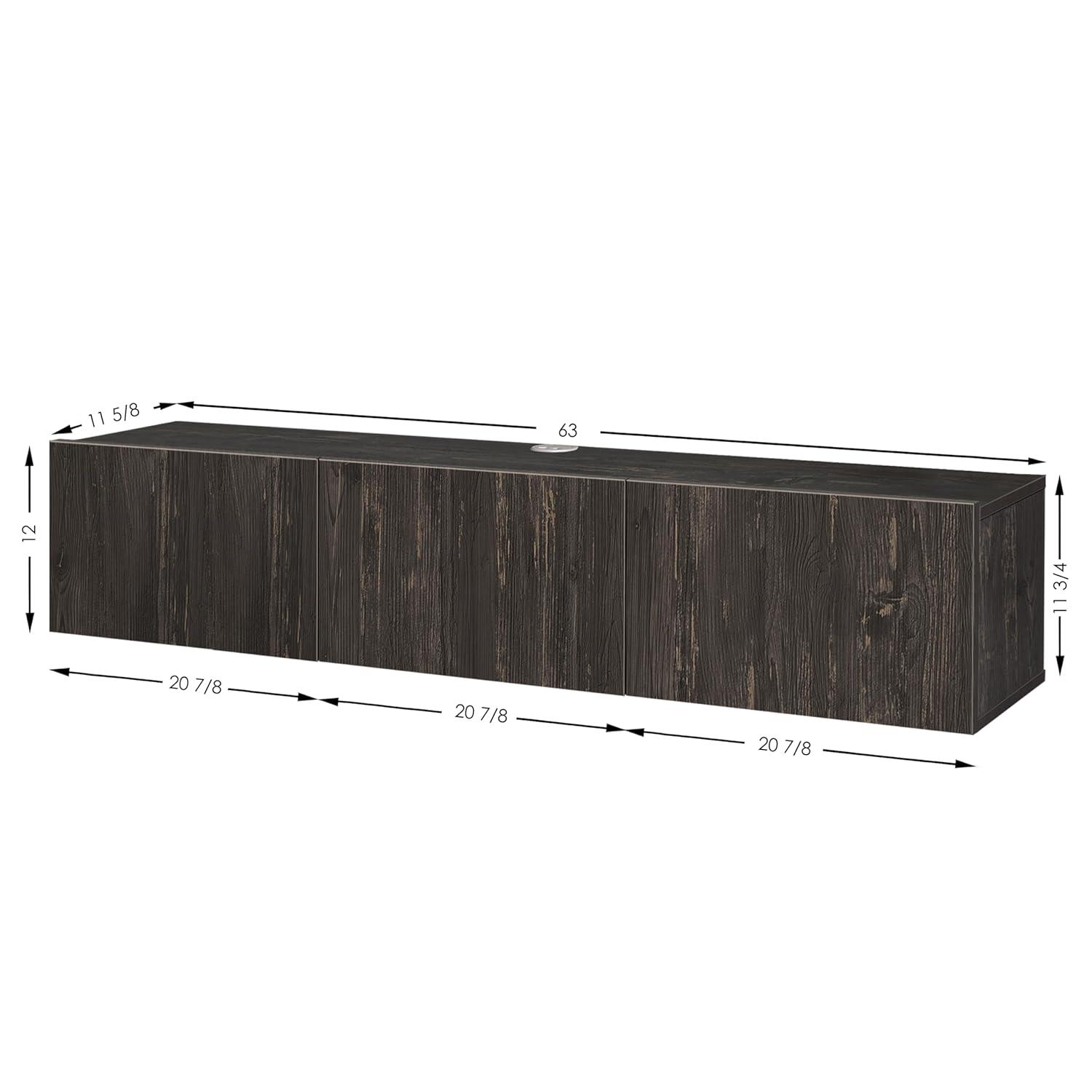 Atelier Mobili Floating TV Stand, TV Stand 65 inch, Floating TV Stand Wall Mounted