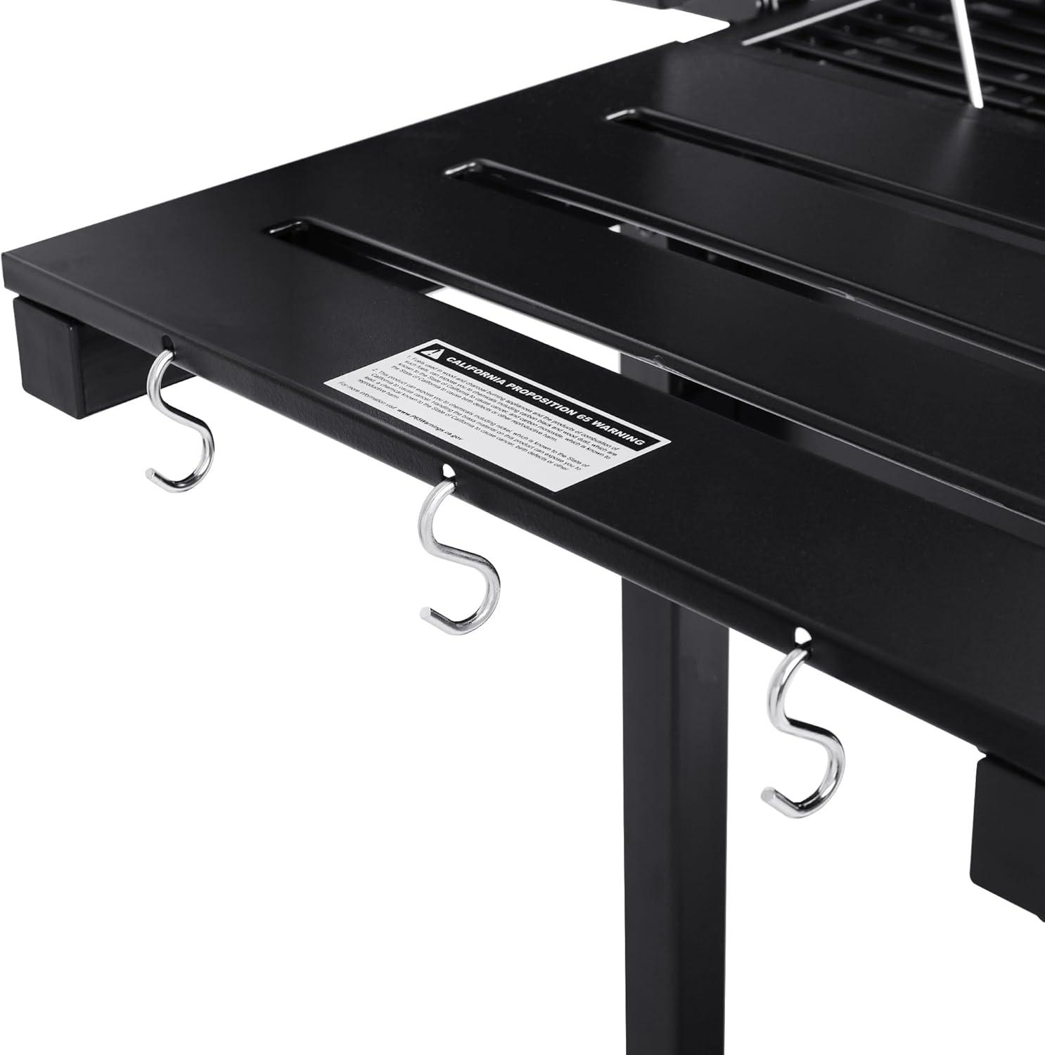 Royal Gourmet CD2030AN 30-Inch Charcoal Grill, Deluxe BBQ Smoker Picnic Camping Patio Backyard Cooking, Black, Large