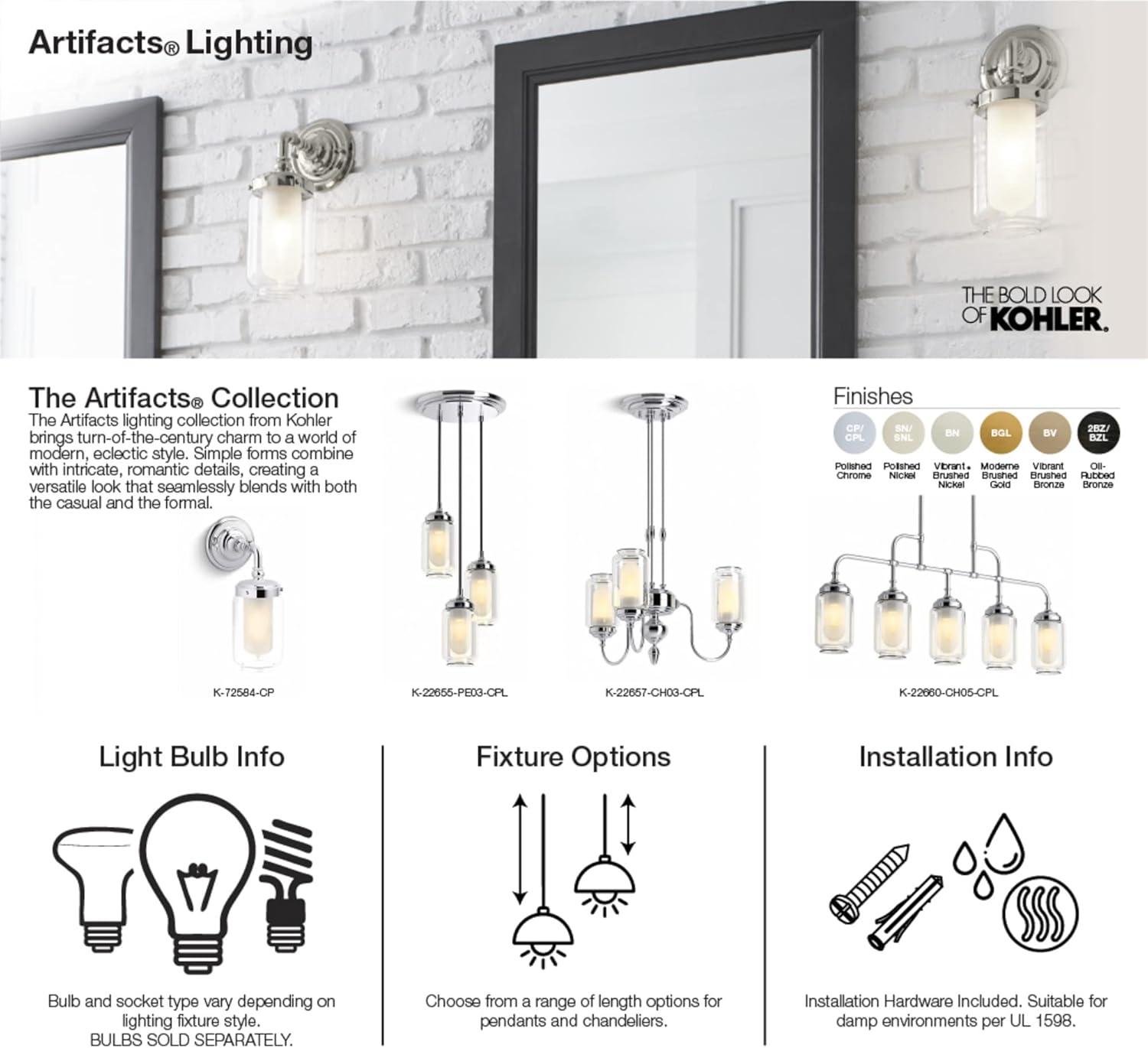 Artifacts Adjustable One-Light Sconce