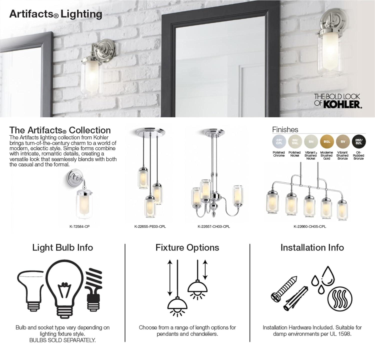 Artifacts Adjustable One-Light Sconce