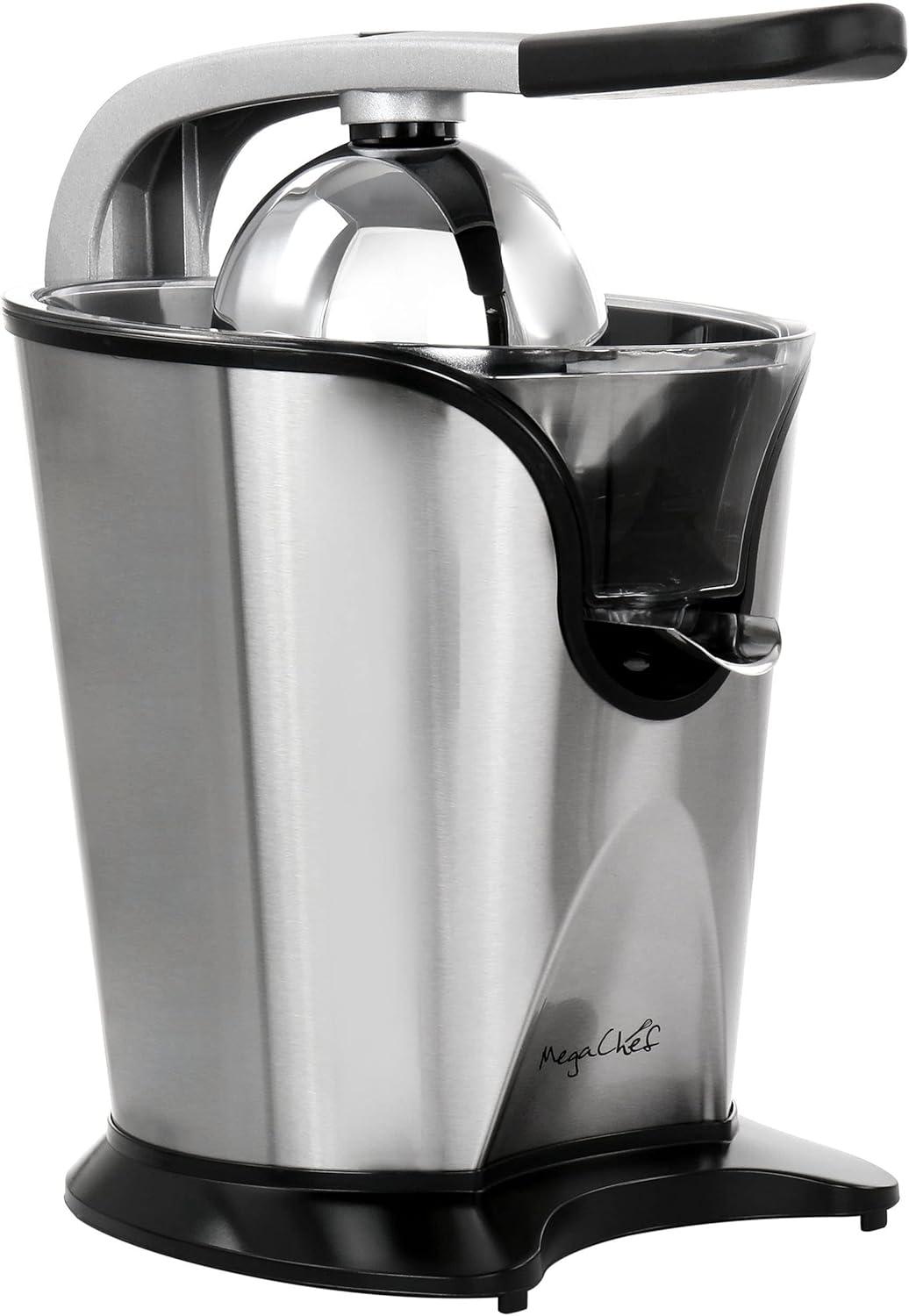 MegaChef Stainless Steel Electric Citrus Juicer with Handle