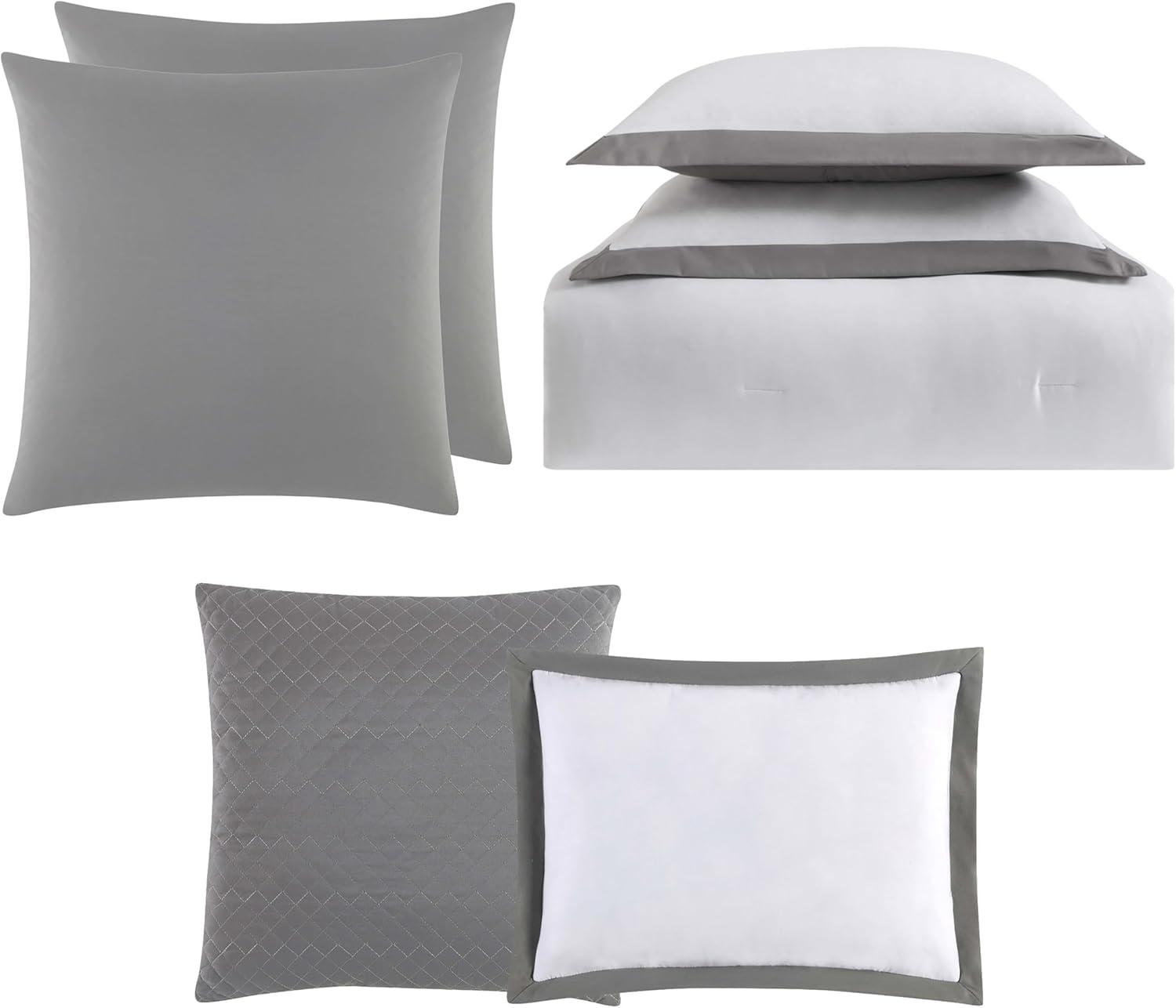 Truly Soft Everyday Modern & Contemporary Box Stitch Comforter Set