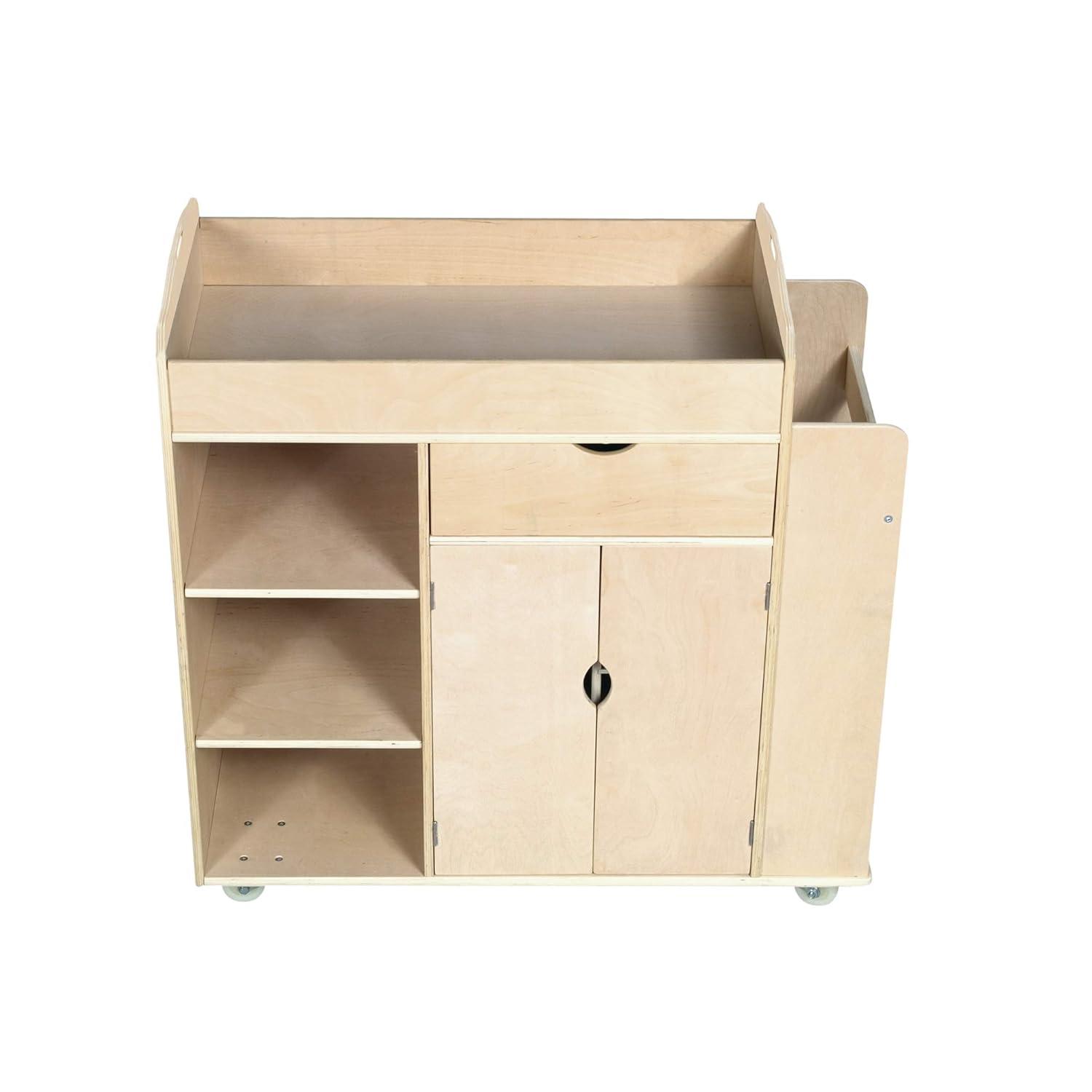 Guidecraft Art Equipment Teaching Cart with Casters