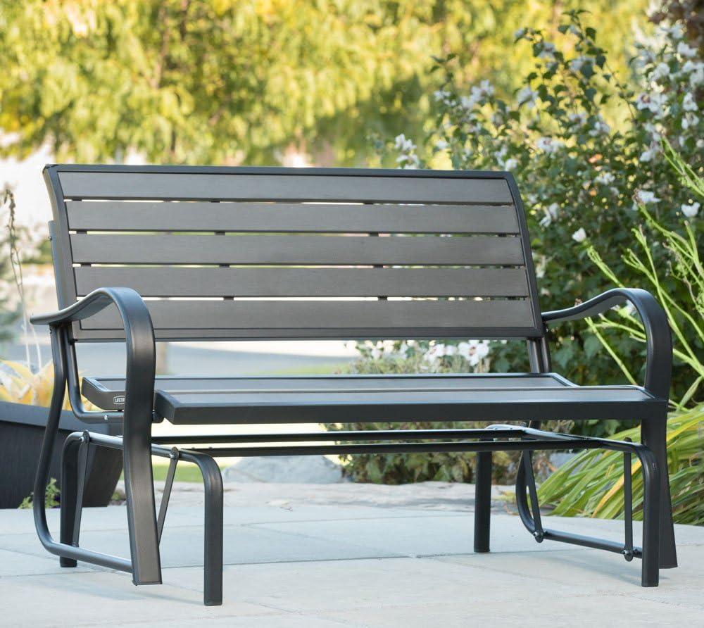 Lifetime Products 60276 Glider Harbor Bench - Gray