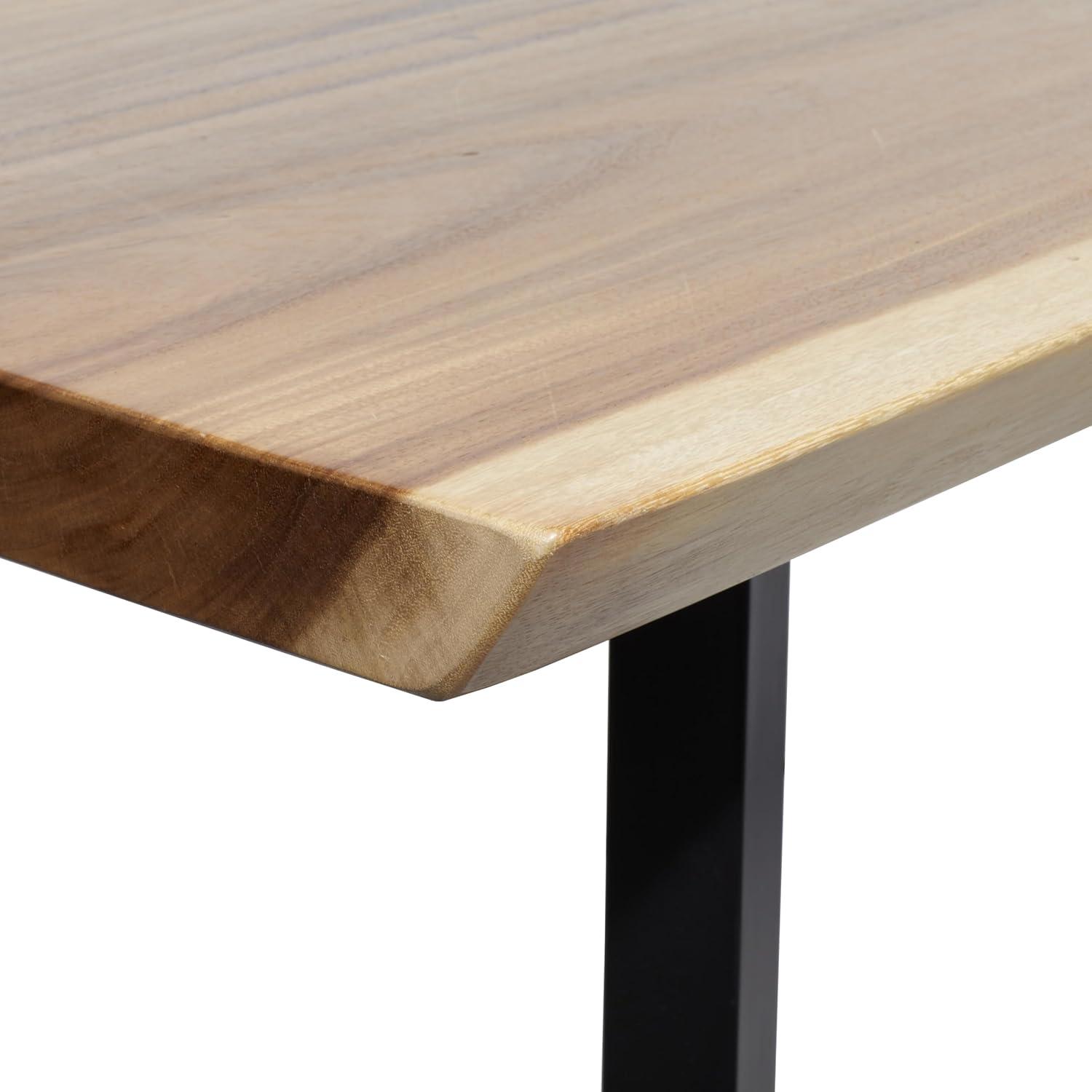 Contemporary Wood Dining Table Brown - Olivia & May: Sleek Design, Seats 6, Non-Extendable