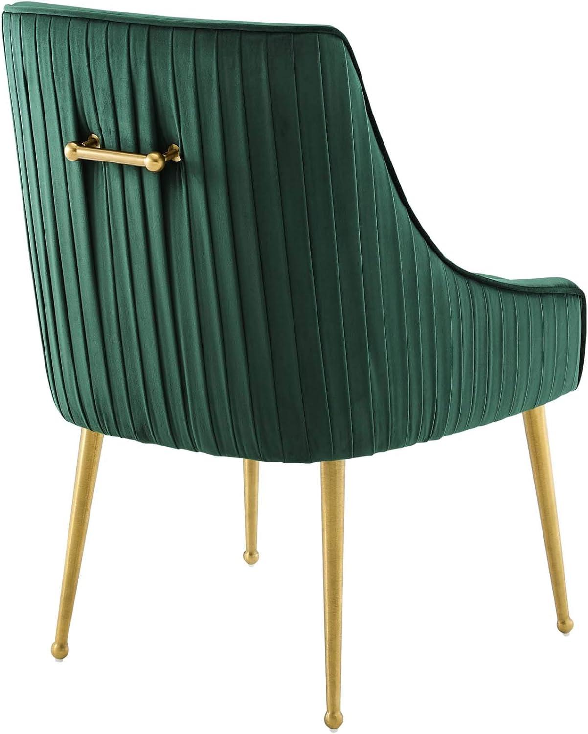 Discern Pleated Back Upholstered Performance Velvet Dining Chair by Modway