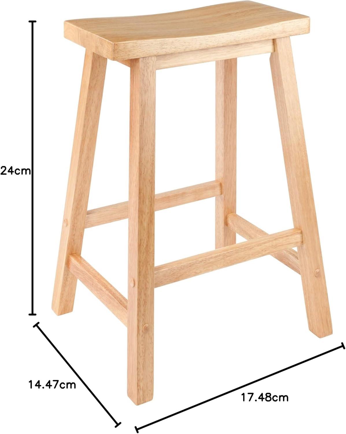 24" Satori Saddle Seat Counter Height Barstool - Winsome