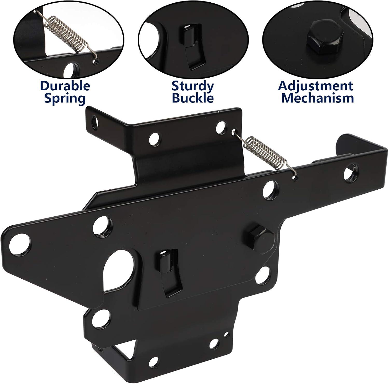 Heavy Duty Black Steel Automatic Gate Latch for Wood and Vinyl Fences