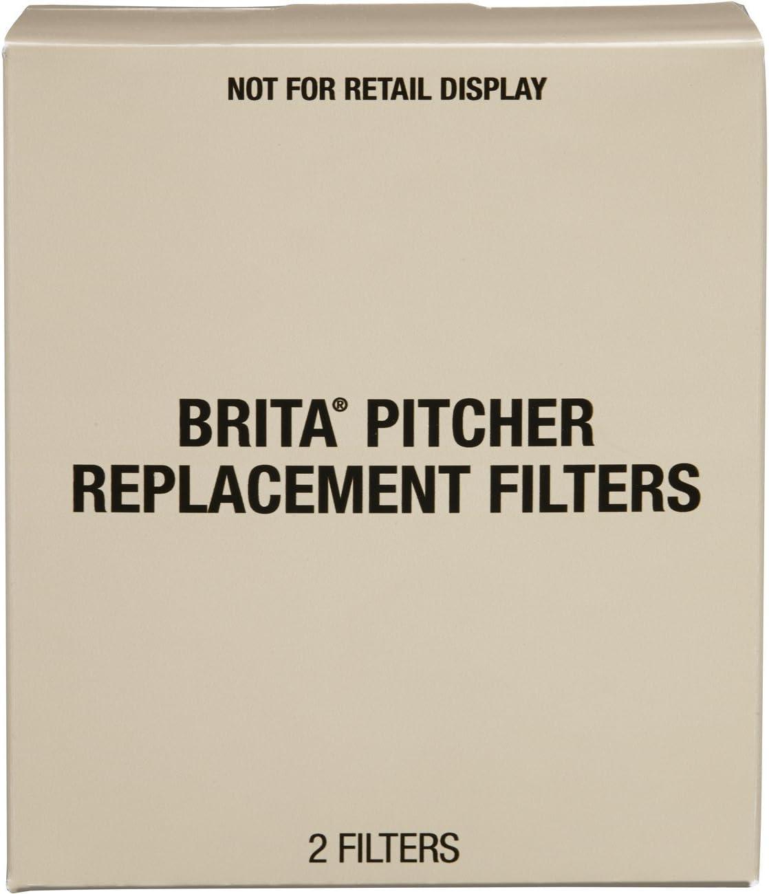 Brita Standard Water Filter, Standard Replacement Filters for Pitchers and Dispensers, BPA Free, 2 Count