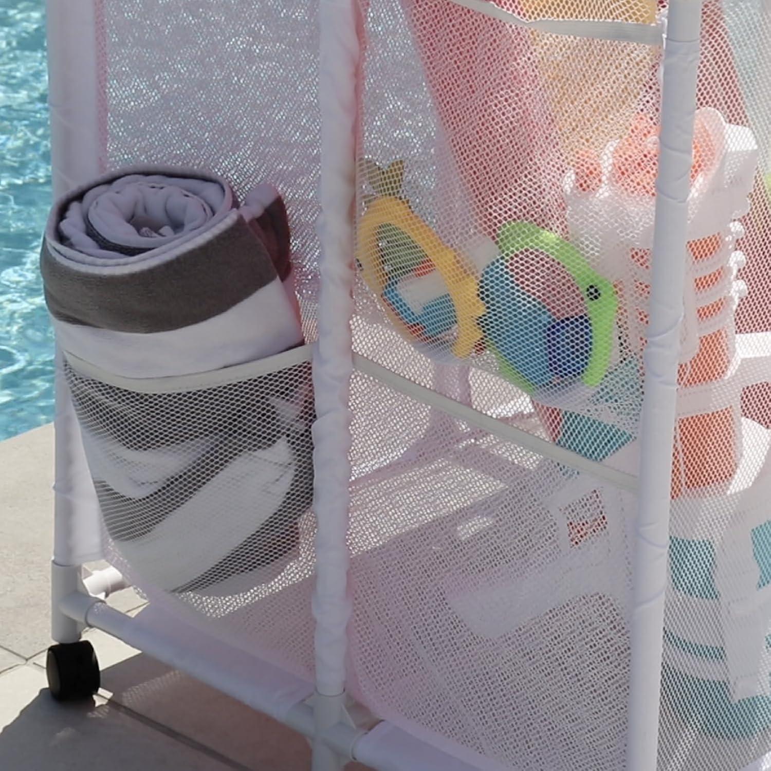 Essentially Yours Essentially Yours 37'' W 0 Gallons Water Resistant Plastic Deck Box with Wheels