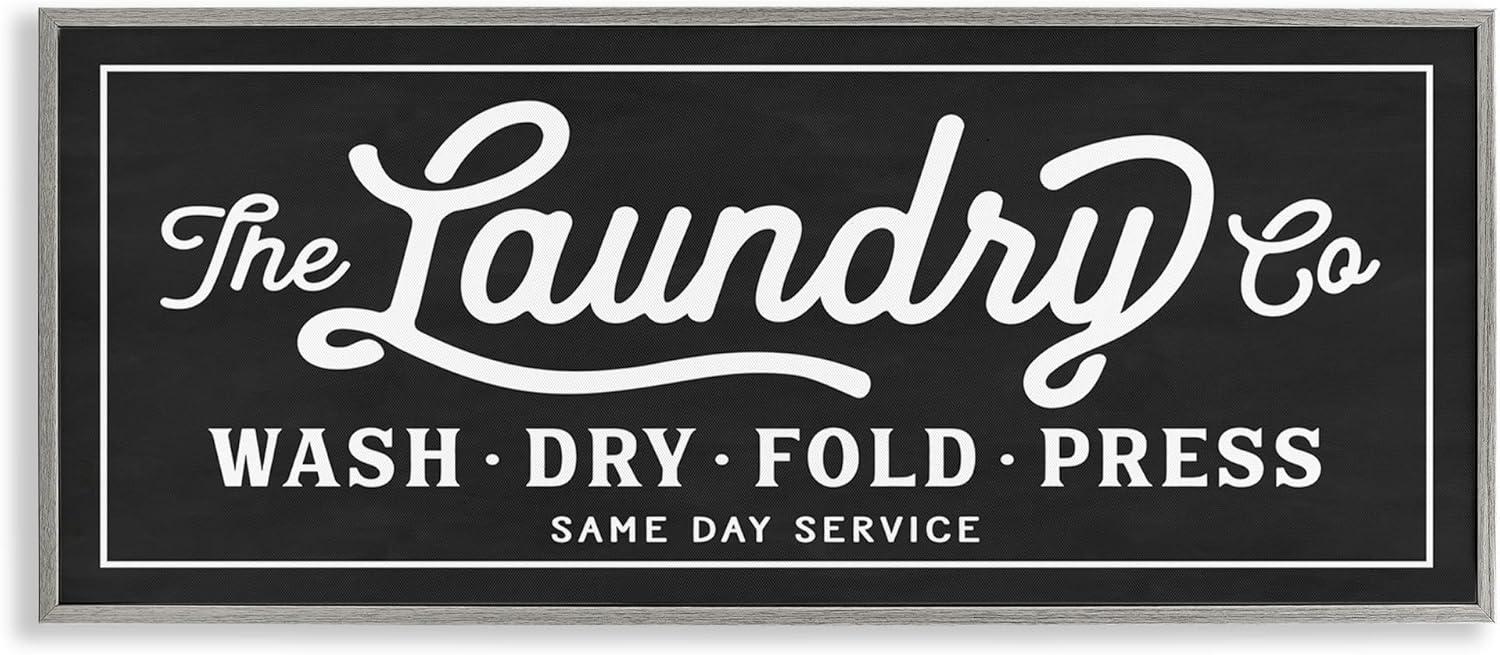 Stupell Industries Vintage Laundry Sign Cursive by Lettered And Lined - Graphic Art & Reviews | Wayfair