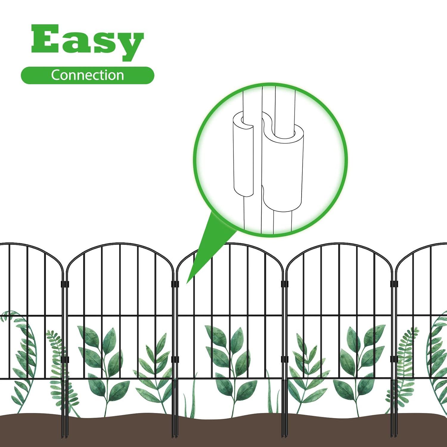 MAXAYA Decorative Garden Fence Fencing 10 Panels