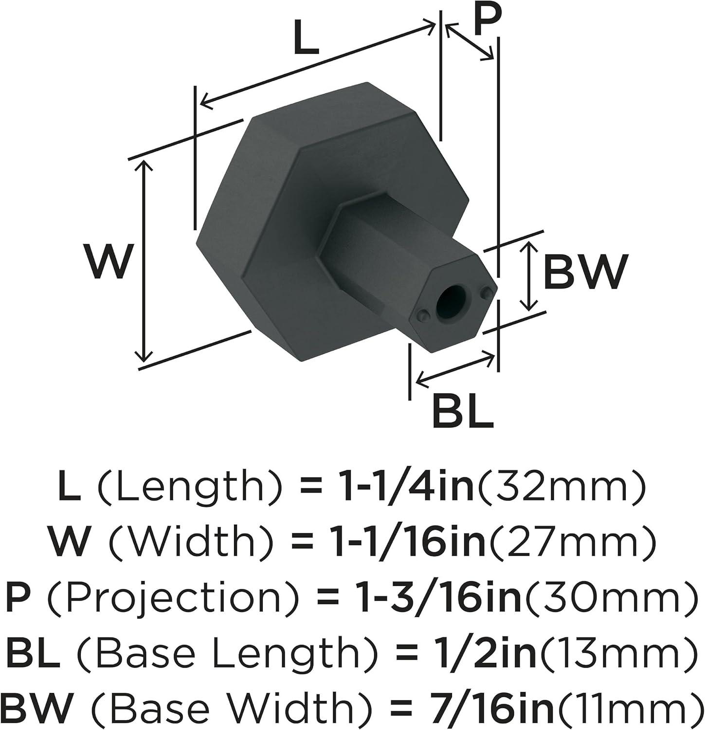 Caliber 1 1/4" Diameter Geometric Knob