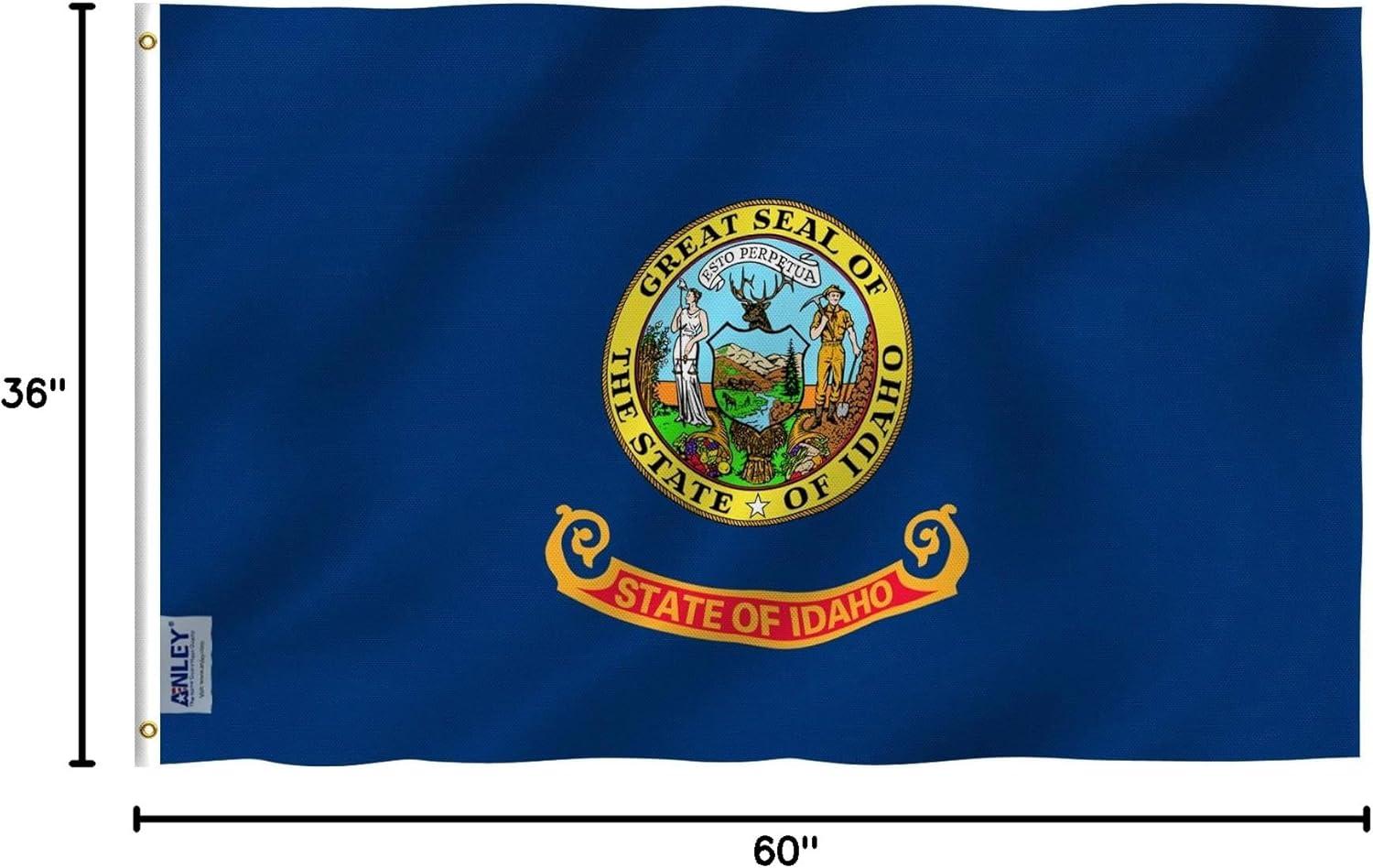 ANLEY 3x5 Foot Idaho State Flag - Idaho ID Flags Polyester