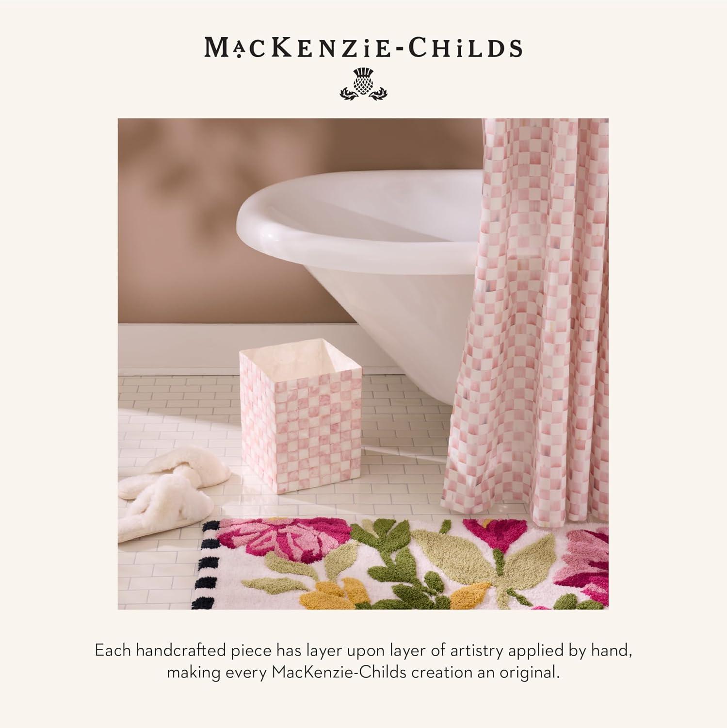 Black and White Capiz Square Tissue Box Cover