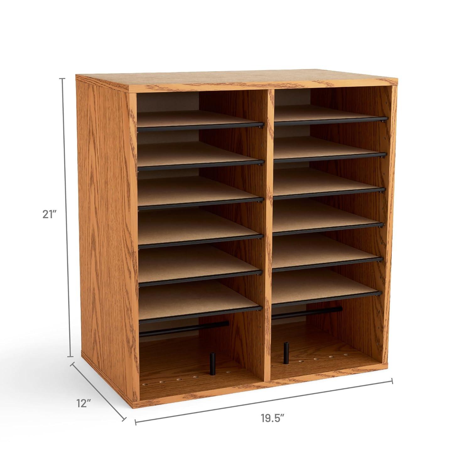 Safco Products Company Small Adjustable-Compartment Literature Organizer