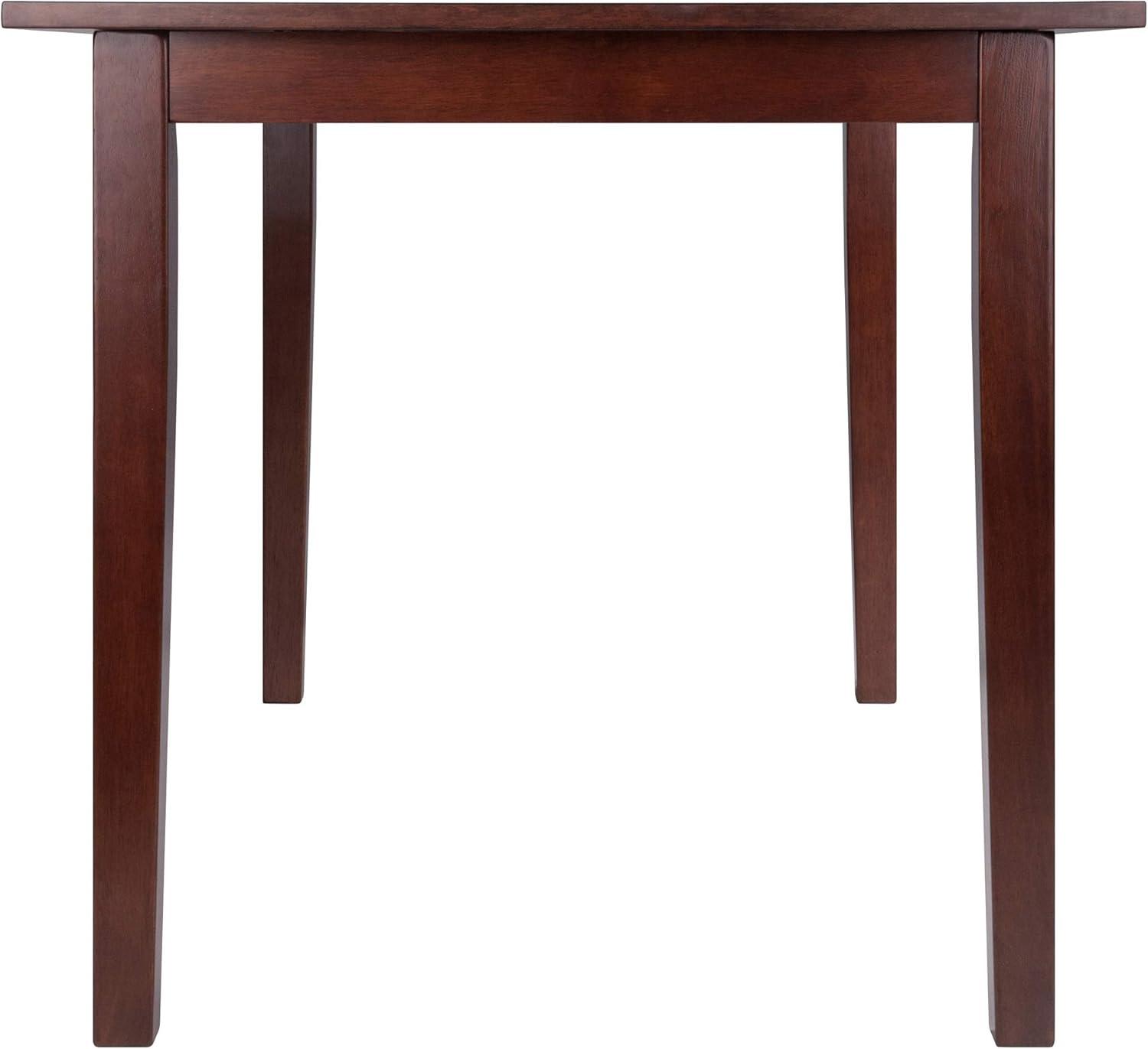 Winsome Wood Perrone 3-Pc Dining Set, Drop Leaf Table & 2 Ladder-back Chairs, Walnut Finish