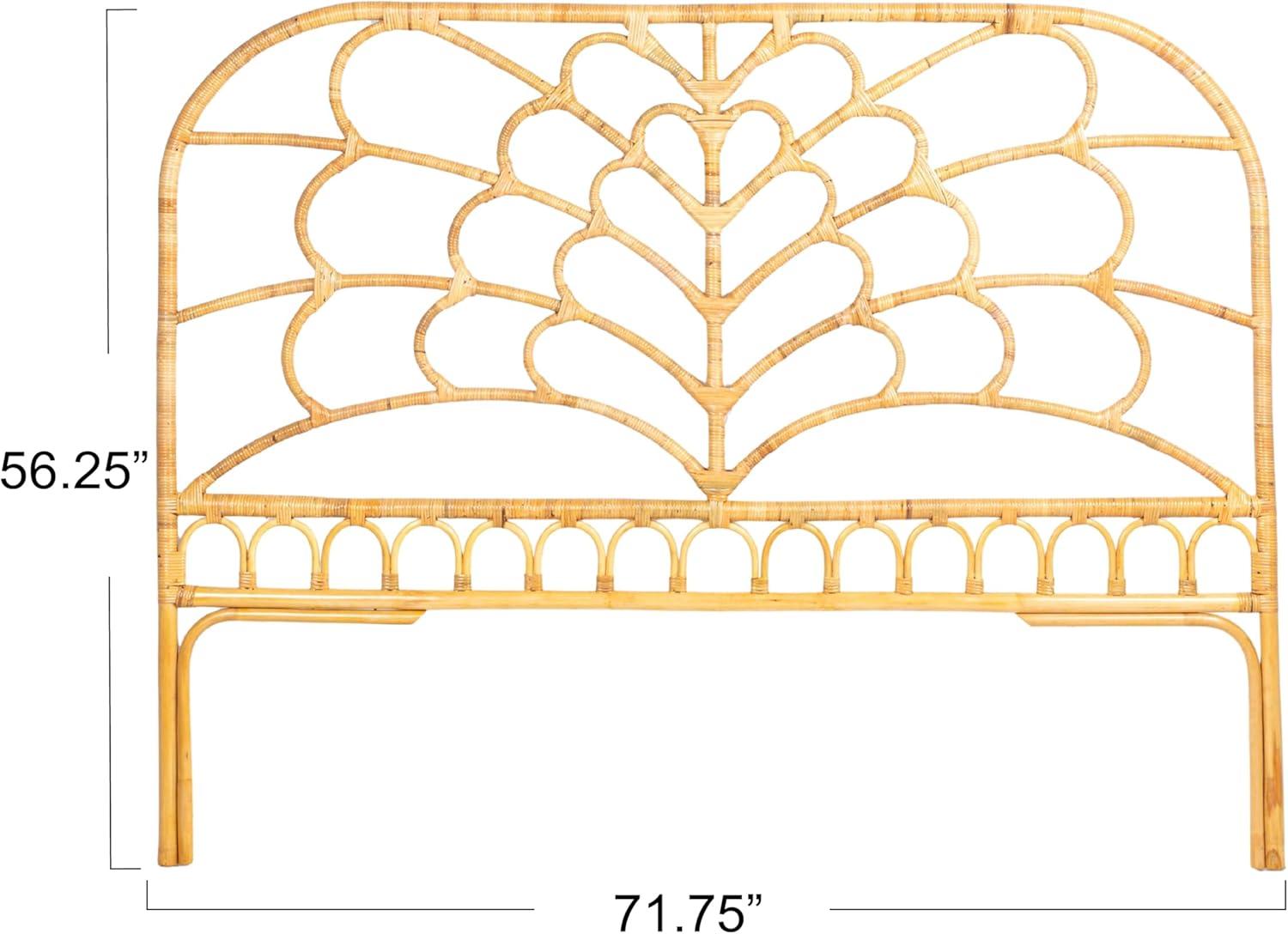 Creative Co-Op King Rattan Headboard