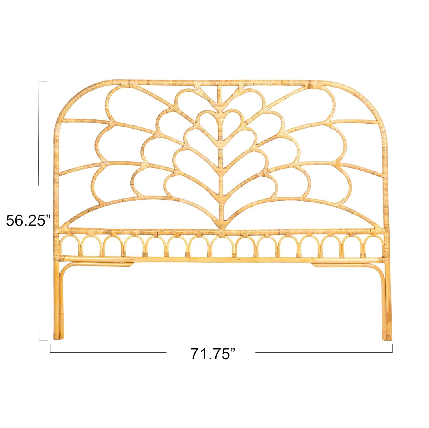 Creative Co-Op King Rattan Headboard