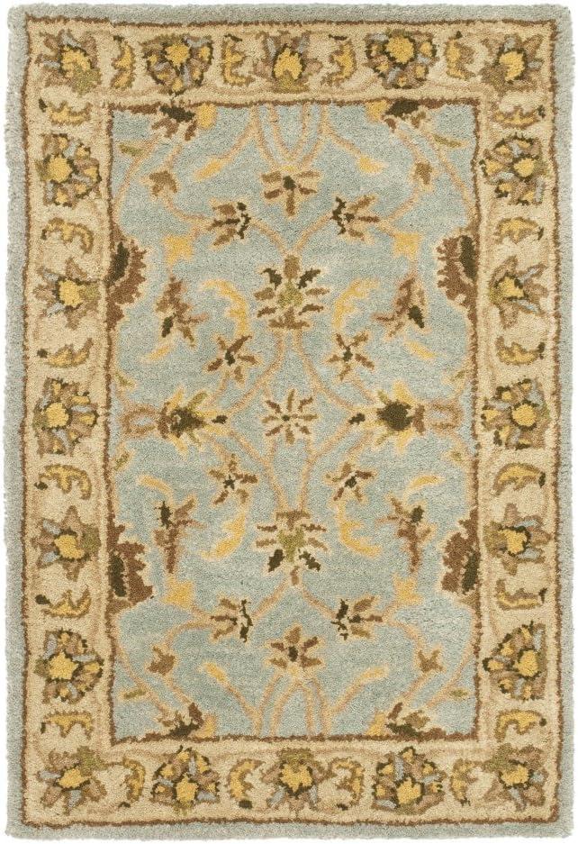 Heritage HG913 Hand Tufted Area Rug - Light Blue/Beige - 7'6"x9'6" - Safavieh.