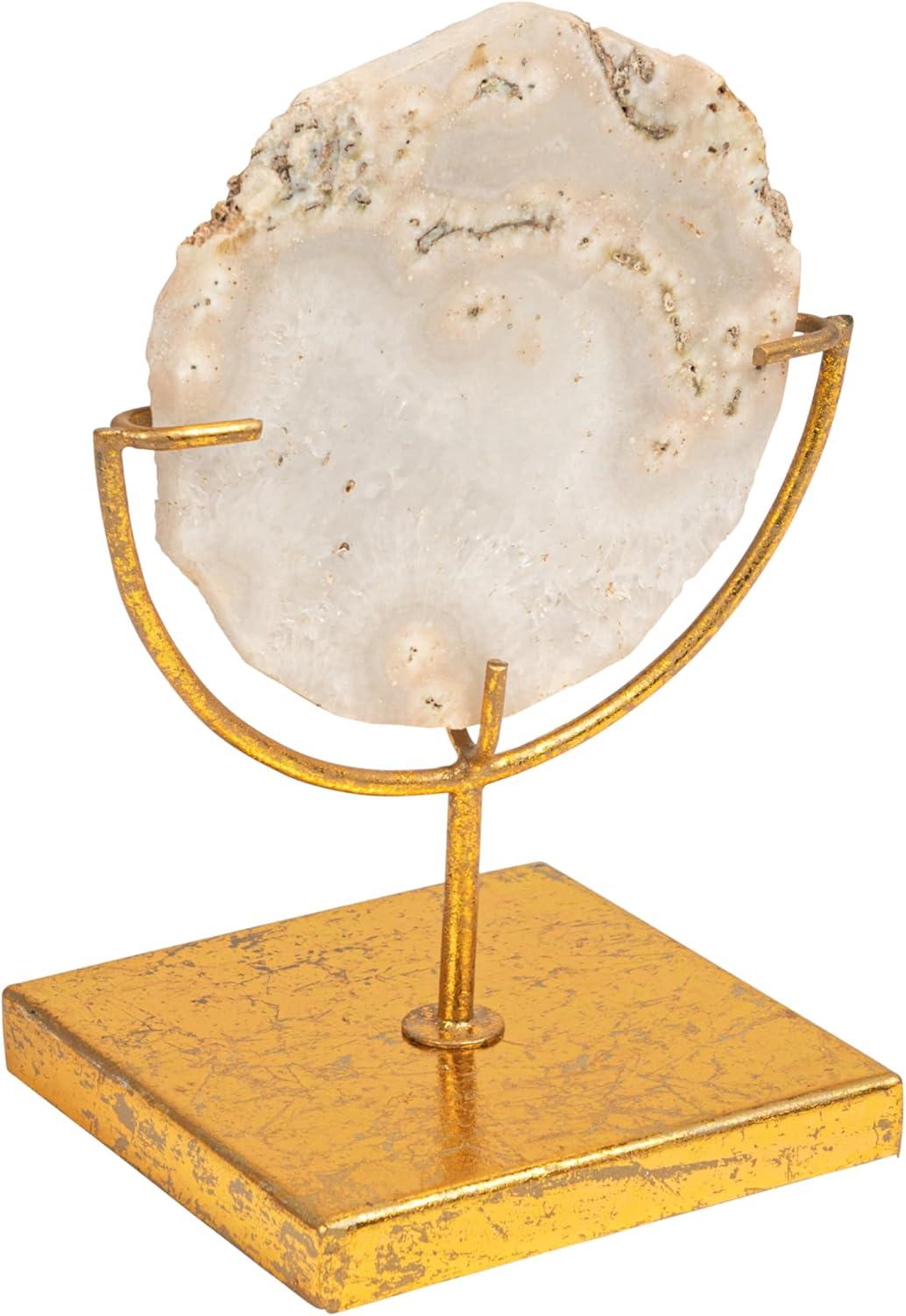 Agate on Stand Natural (4"H) Includes 1 Stand Only - Storied Home