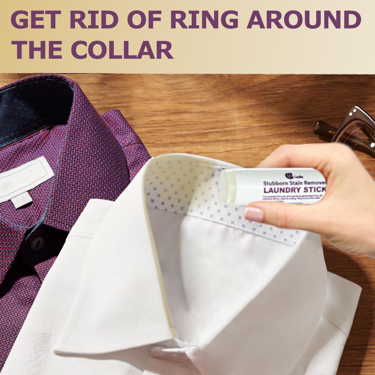 Compact White Laundry Stain Remover Stick for Fabrics