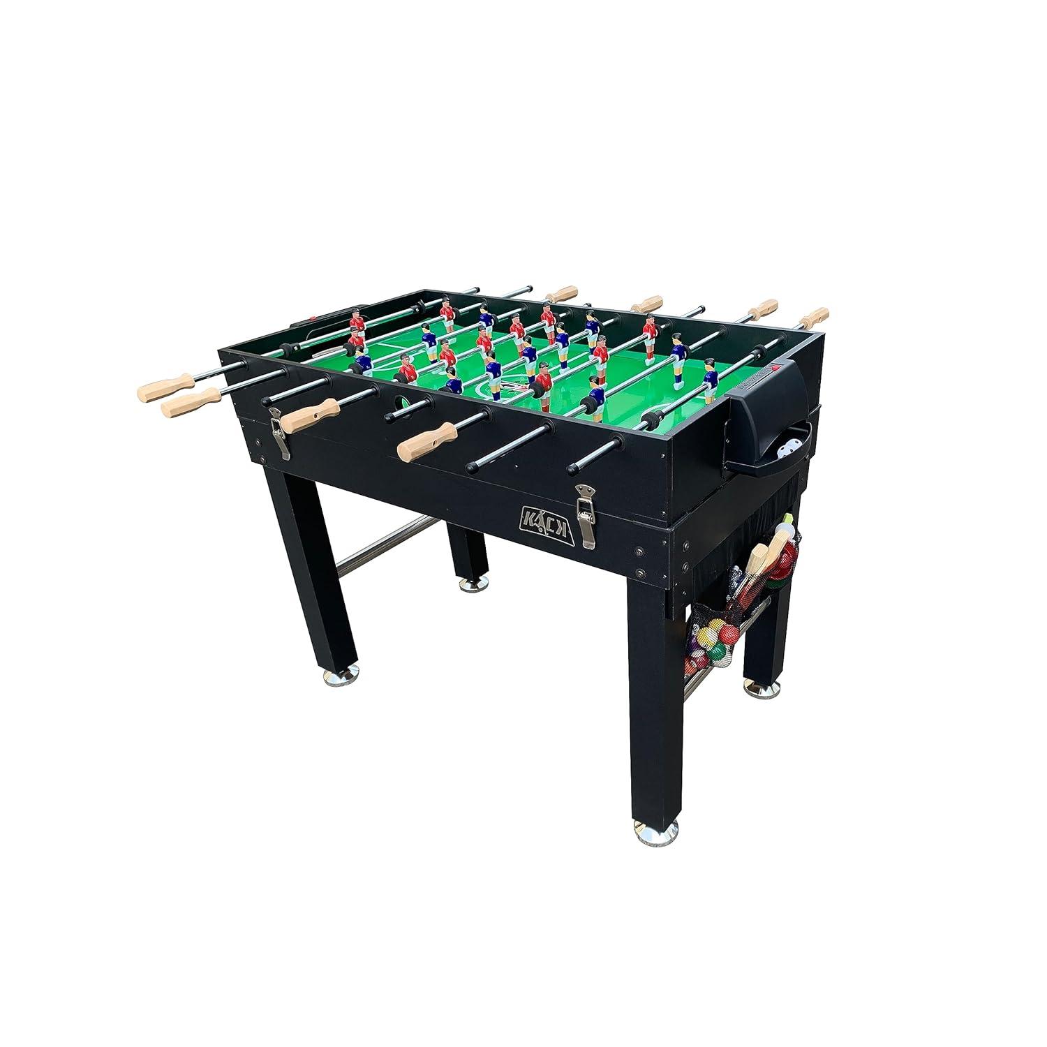 KICK Foosball Tables KICK Quad 48″ 4-in-1 Multi Game Table Combo Arcade Set for Home, Game Room, Friends & Family