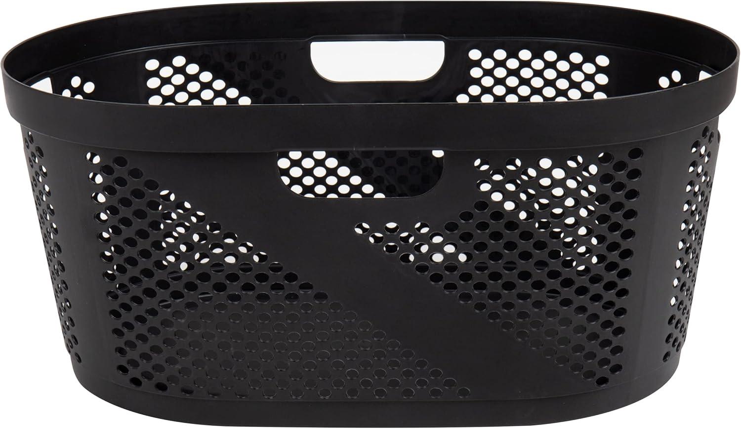 Mind Reader Mind Reader 40L Laundry Basket, Clothes Hamper, Ventilated, Plastic, 23"L x 14.5"W x 10.5"H, 2 Pack (Set of 2)