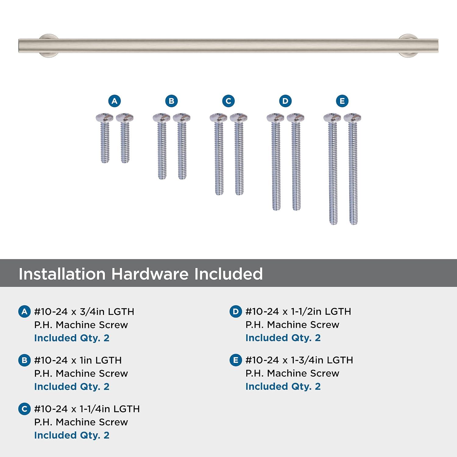 Amerock Everett 18 inch (457mm) Center-to-Center Satin Nickel Appliance Pull