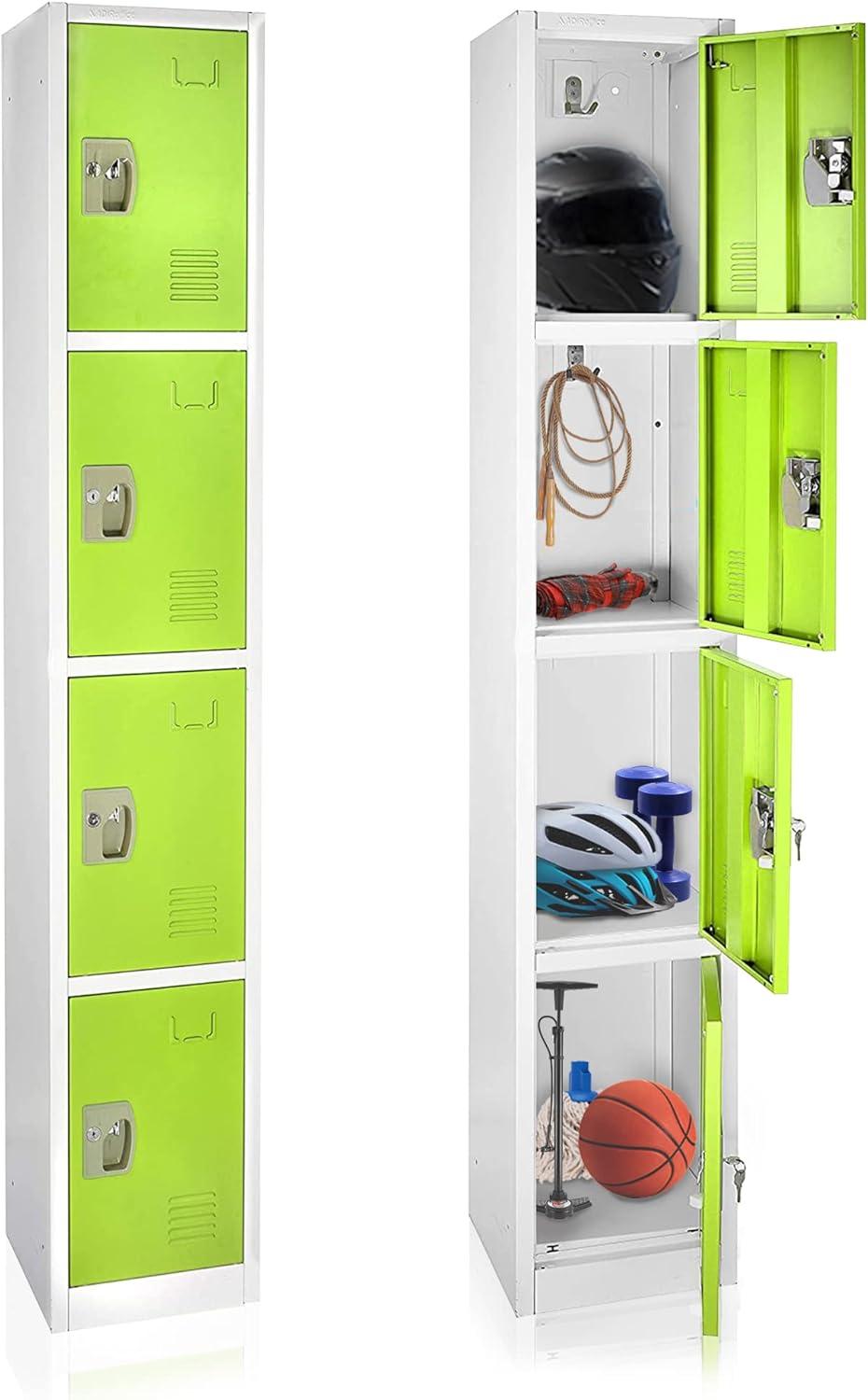 12'' Wide Steel 4-Tier School and Gym Locker