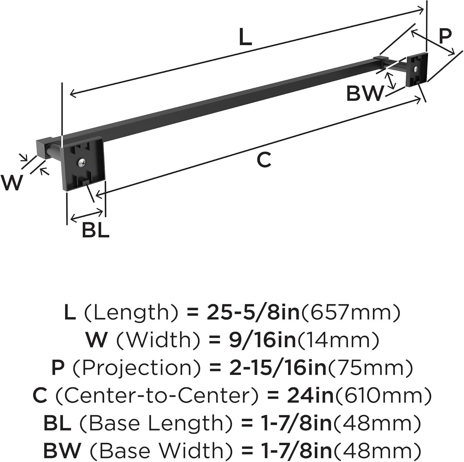 Appoint 25.87" Wall Mounted Towel Bar