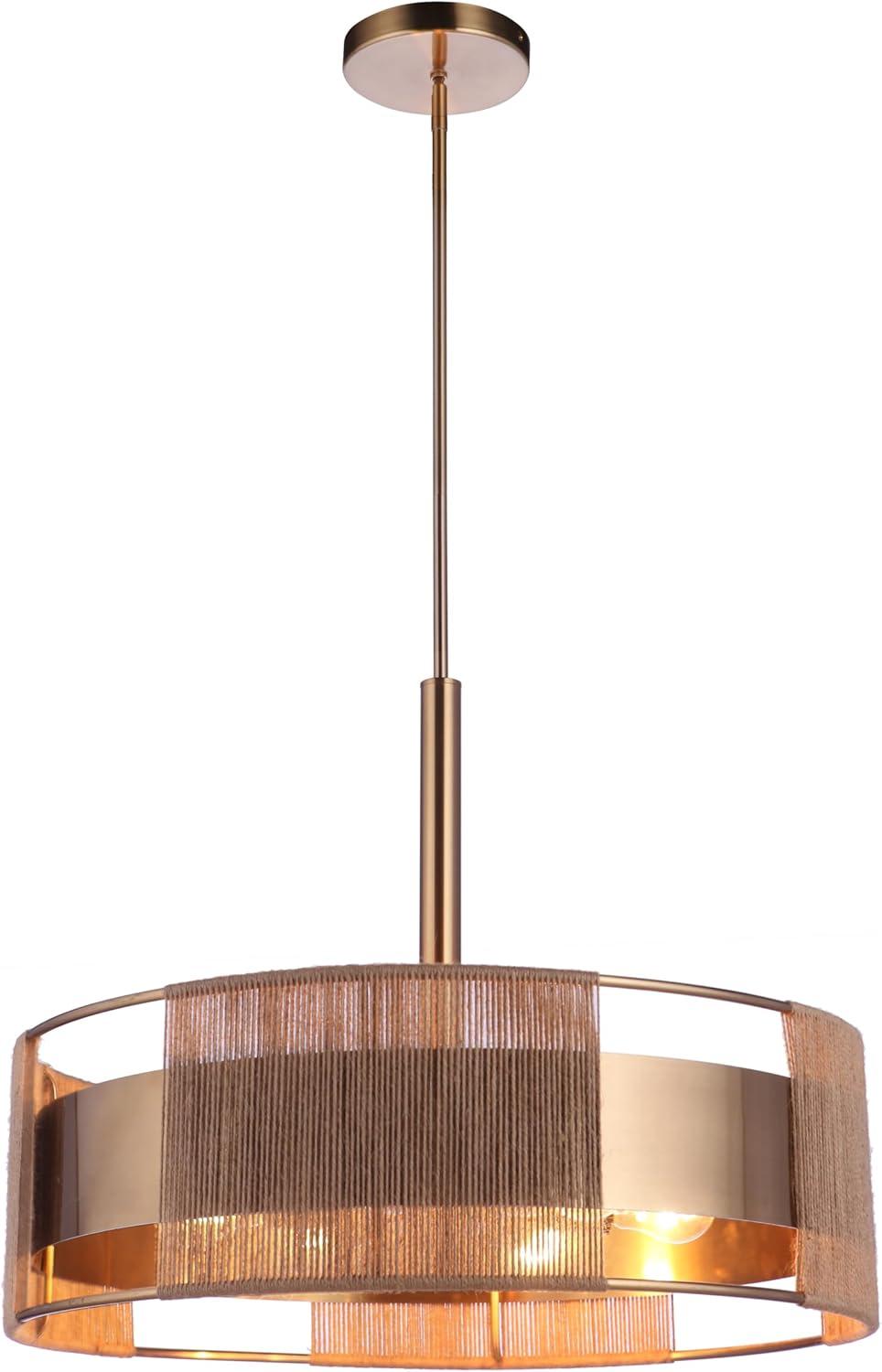 Craftmade Lighting Kensey 6 - Light Pendant in  Satin Brass