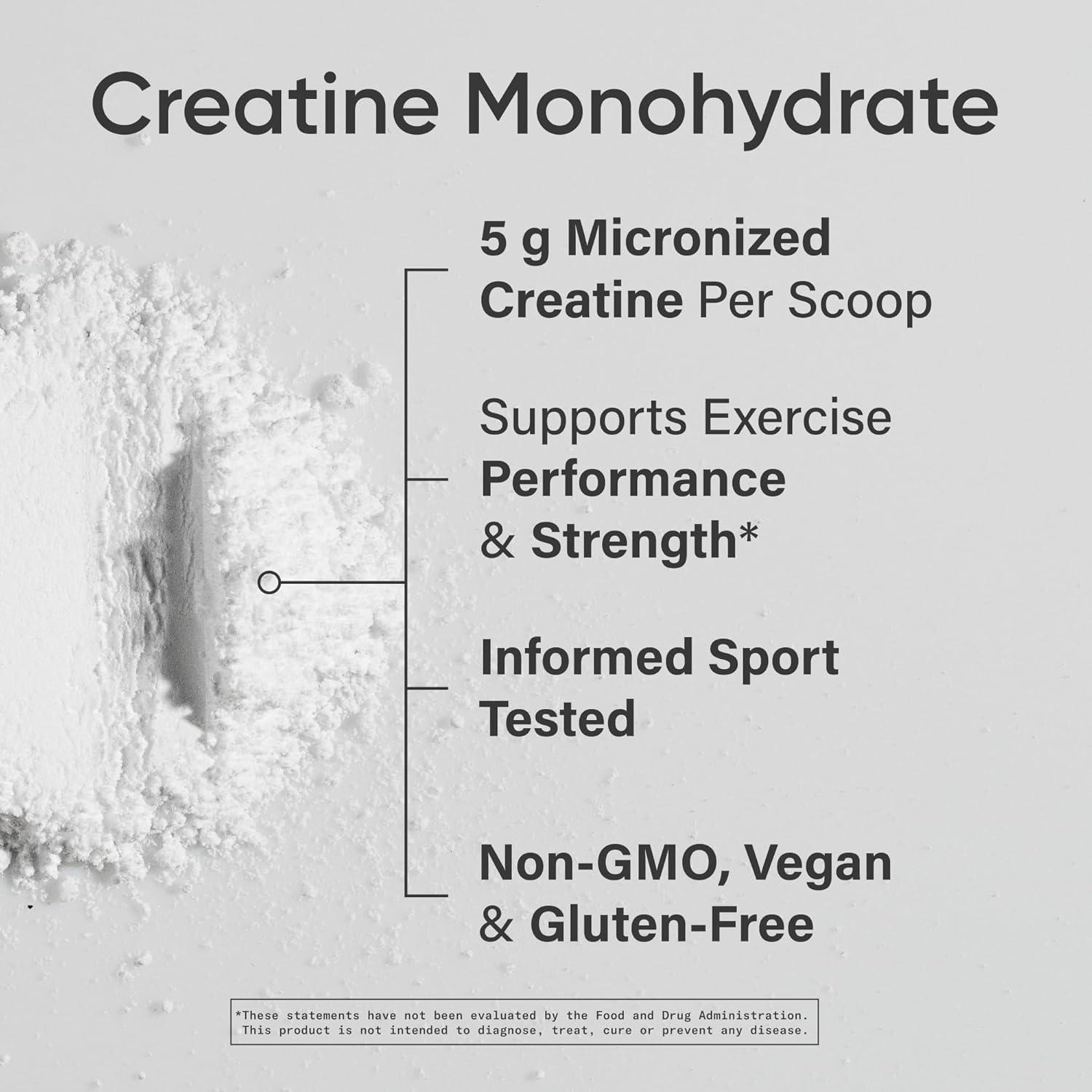 Sports Research Creatine Monohydrate, Unflavored, 1.1 lb (500 g)