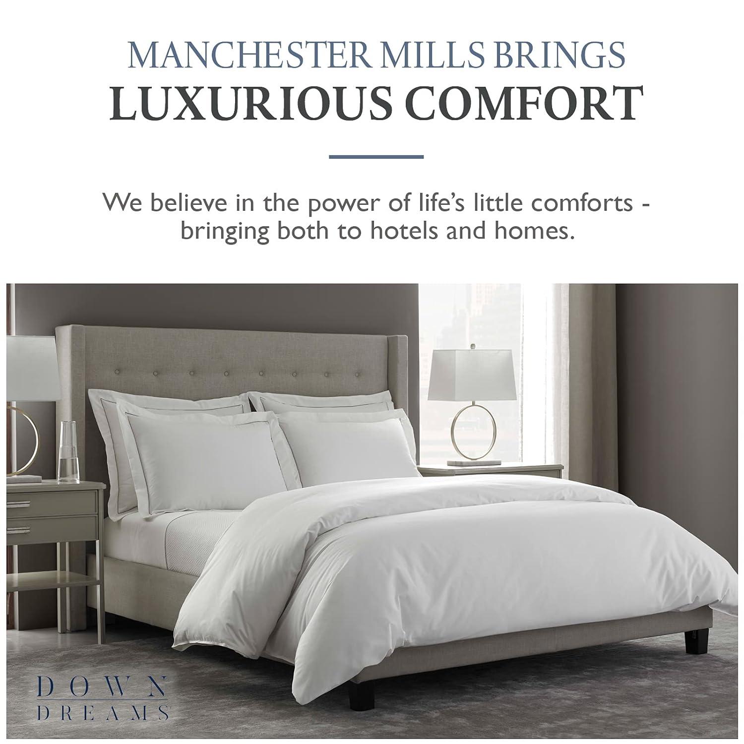 Down Dreams Manchester Mills Classic Pillows - Queen/Medium Support, 2-Pack