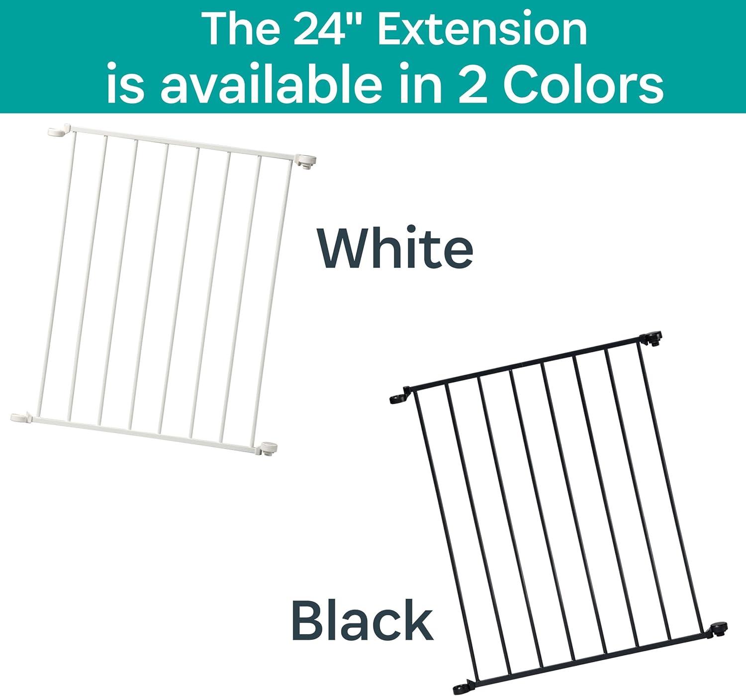 Kidco Black 24" Extension for Configure or Hearth Gate for Child Safety