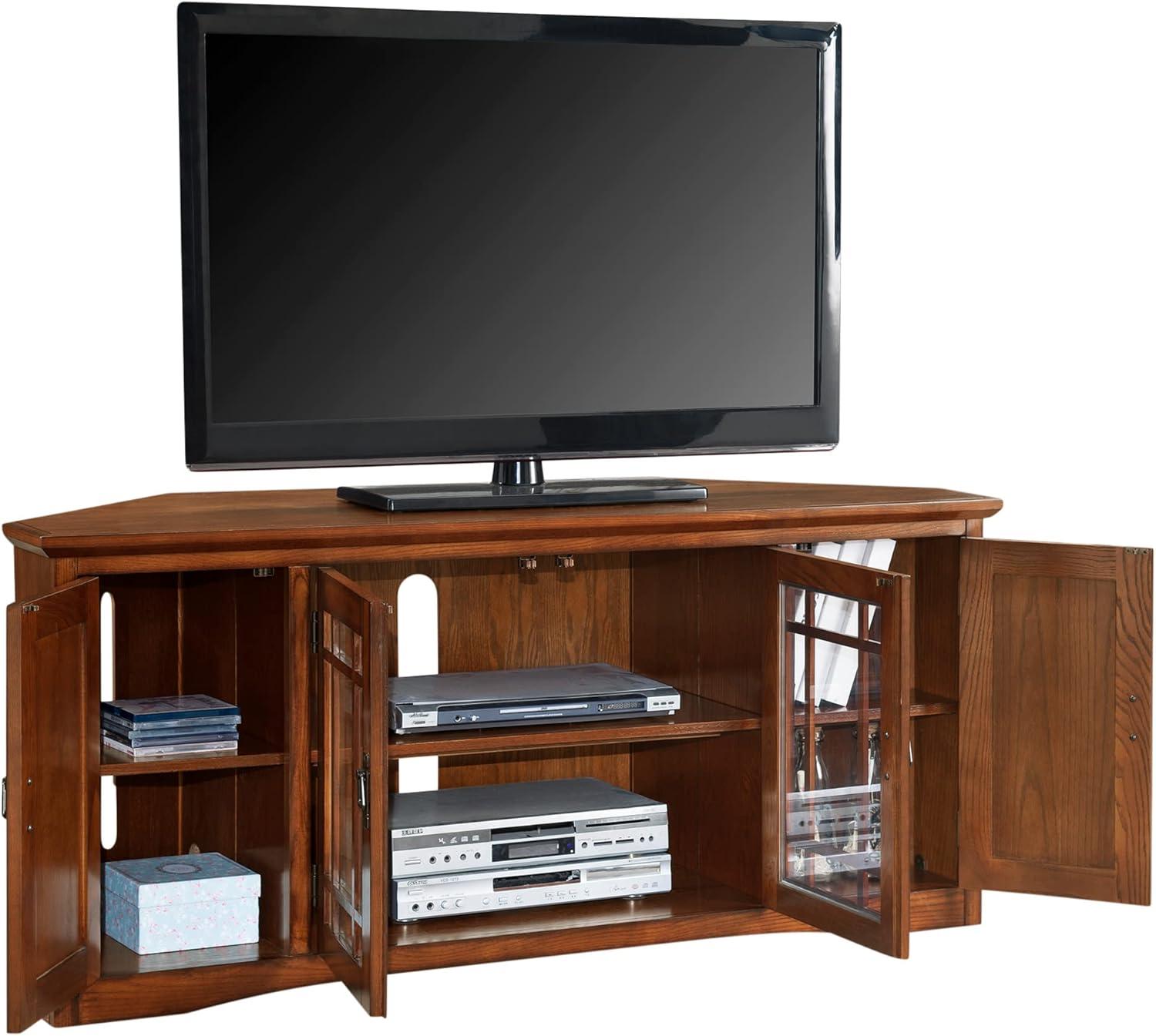 Mission Corner TV Stand in Mission Oak, 60-Inch