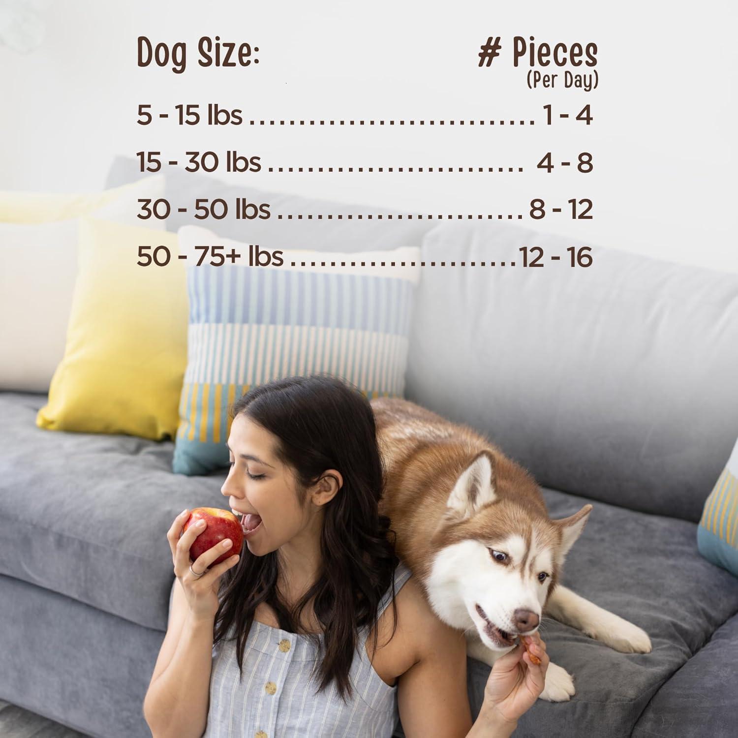Full Moon Artisanal Chicken Apple Sausage Chewy Dog Treats - 12oz