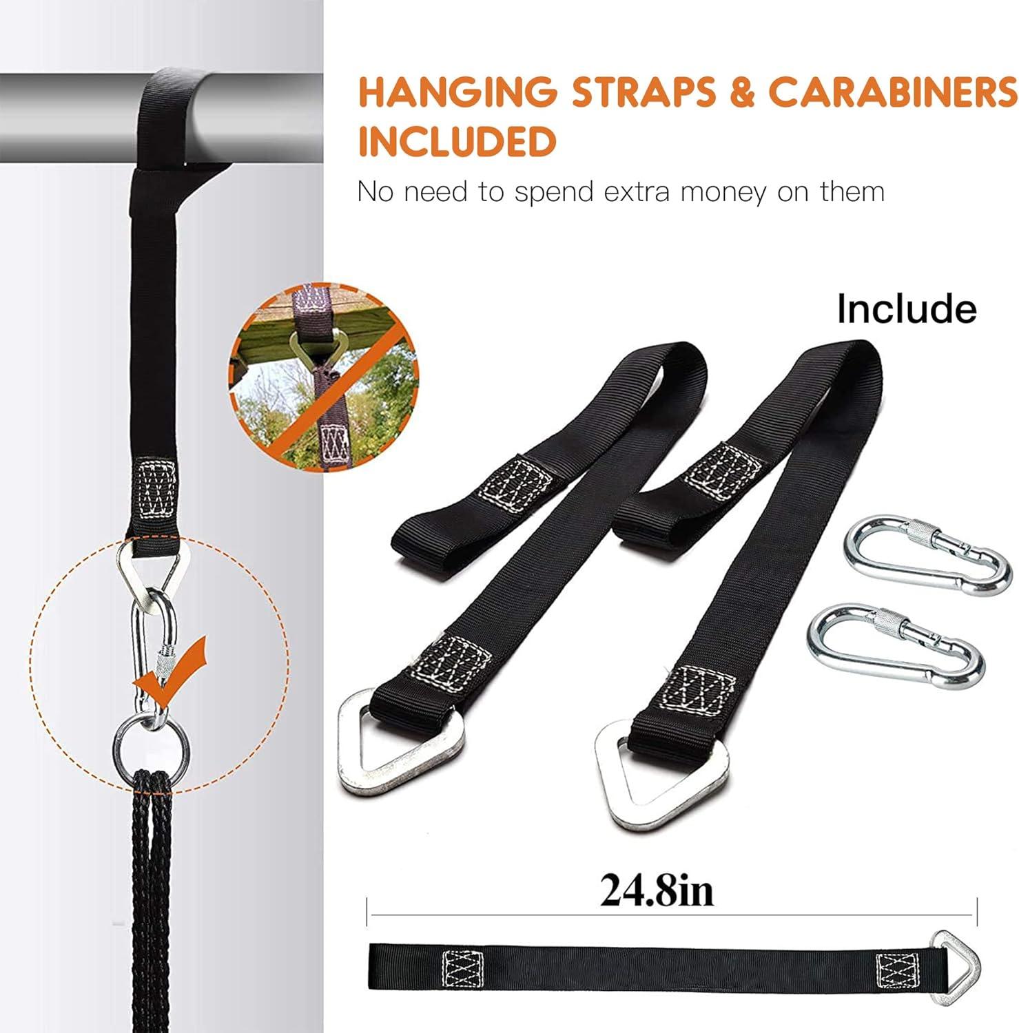 PACEARTH 40 Inch Saucer Tree Swing Flying 900lb Weight Capacity 2 Added Hanging Straps Adjustable Multi-Strand Ropes Colorful Safe and Durable Swing Seat for Children