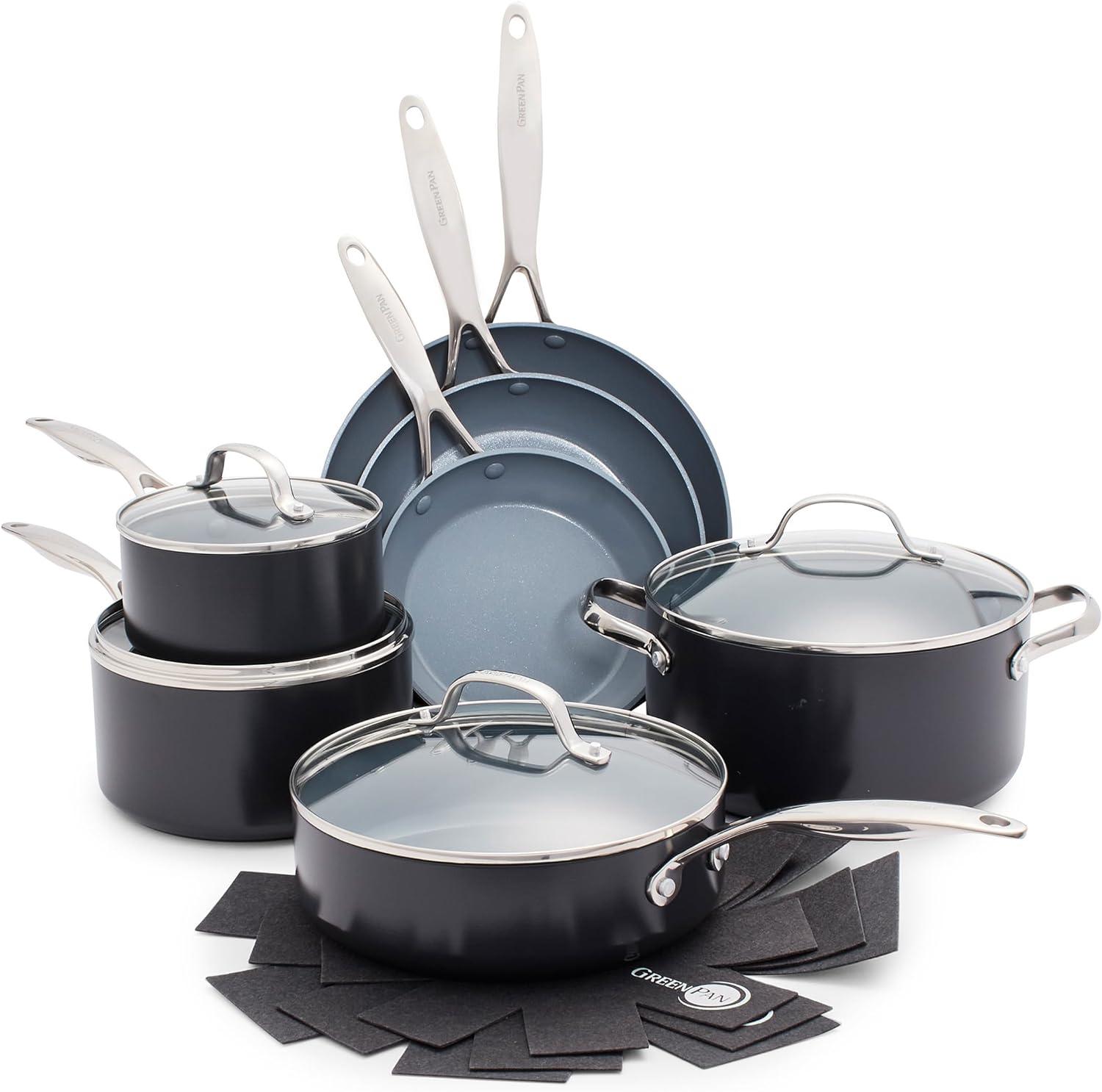 Green Pan ™ Valencia Pro Ceramic Non-Stick 11-Piece Cookware Set