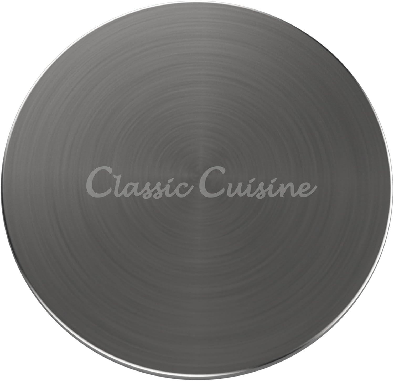 Glass Pitcher-50oz. Carafe with Stainless Steel Filter Lid- Heat Resistant to 300F-For Water, Coffee, Tea, Punch, Lemonade and More by Classic Cuisine