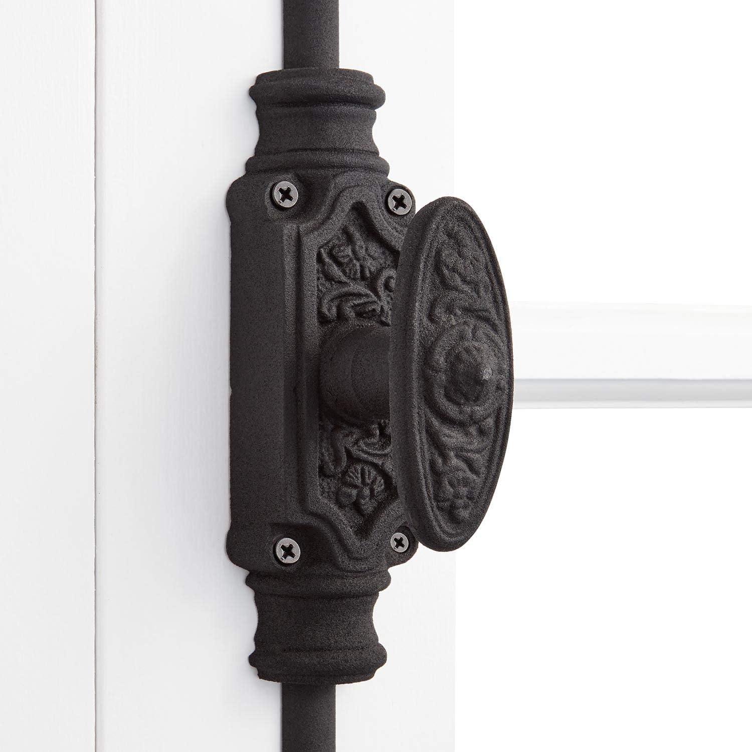 Dalston Black Iron Cremone Bolt for 9' Doors