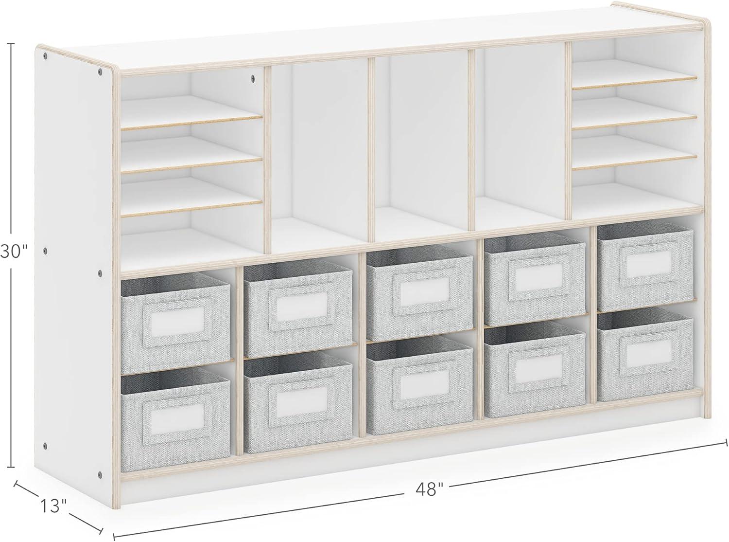 Guidecraft EdQ Essentials Shelves & 10 Bin Storage Unit
