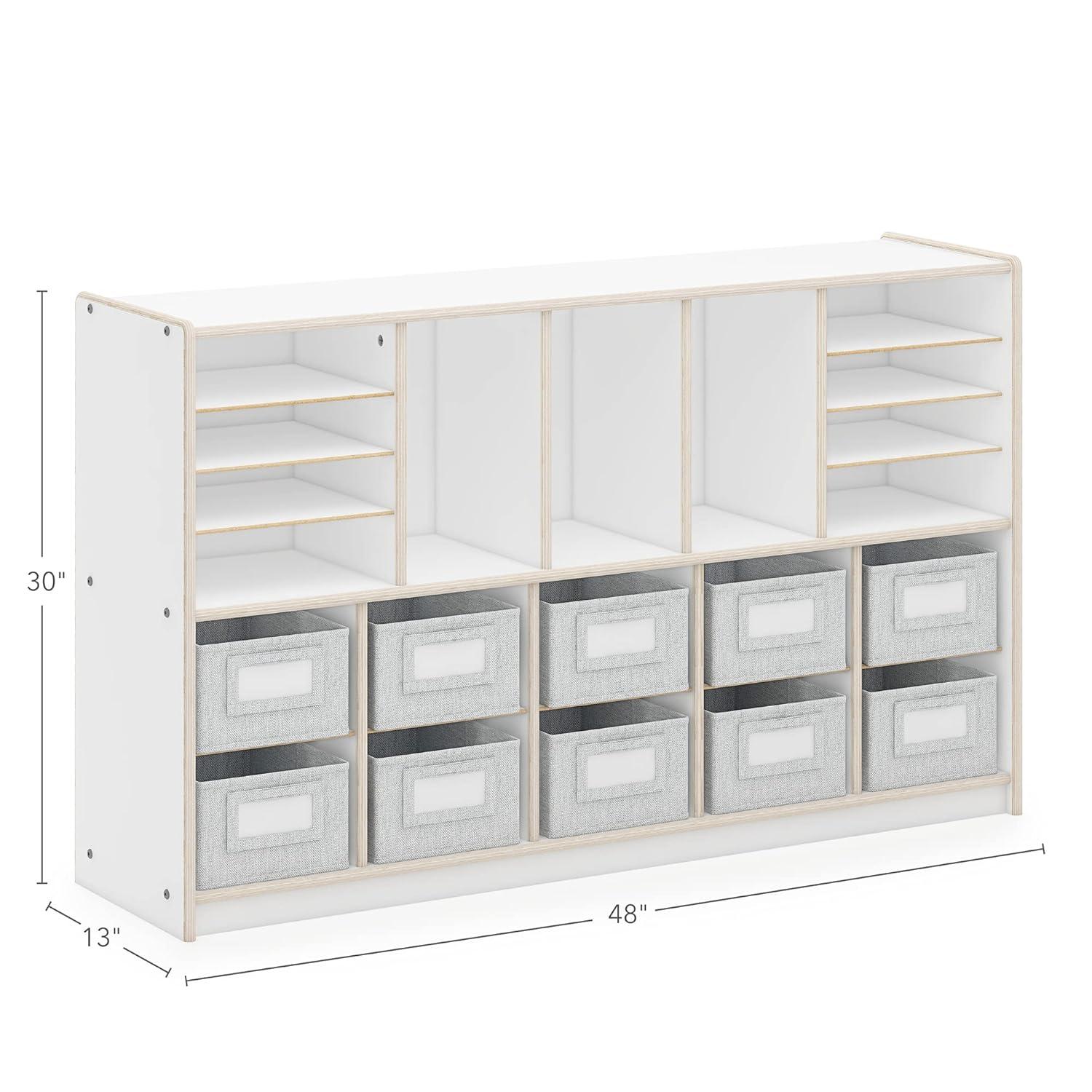 Guidecraft EdQ Essentials Shelves & 10 Bin Storage Unit
