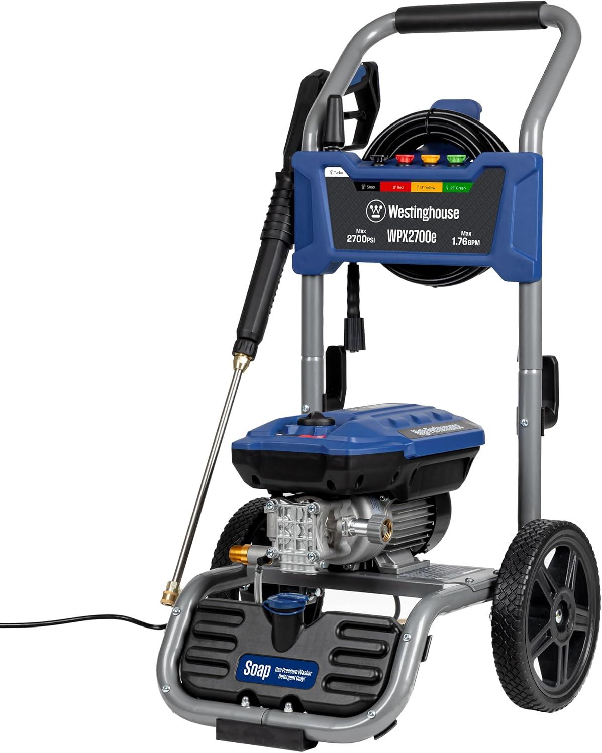 Westinghouse 2700 PSI Blue Electric Pressure Washer with Soap Tank