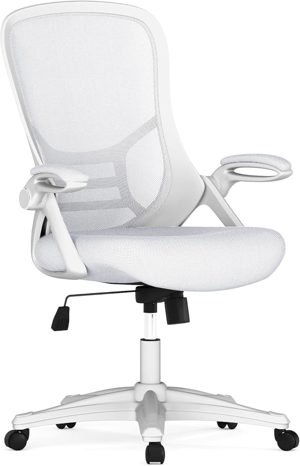 Flash Furniture High Back Mesh Ergonomic Swivel Office Chair with Flip-up Arms