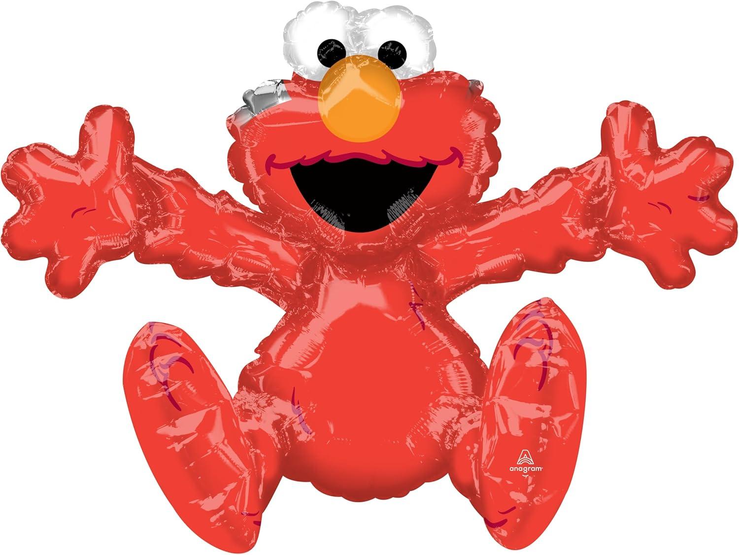 XL 26" Sitting Elmo Air Filled Mylar Balloon Sesame Street Party Decoration