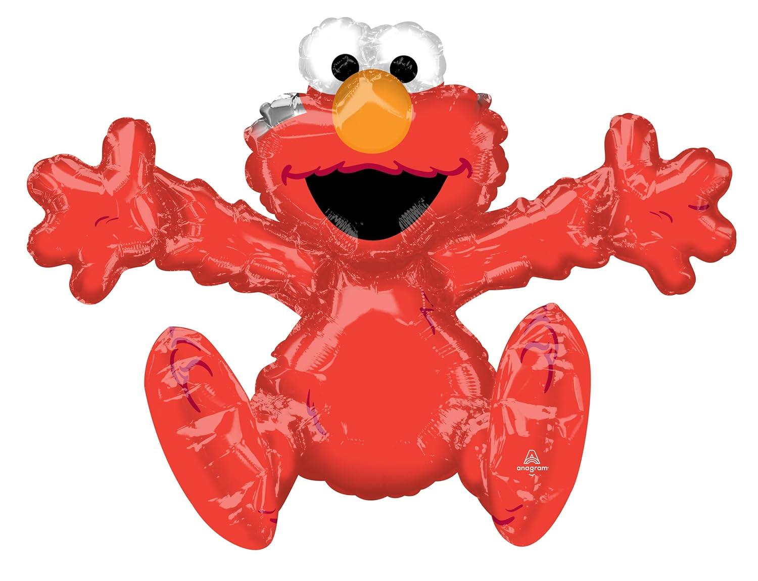 XL 26" Sitting Elmo Air Filled Mylar Balloon Sesame Street Party Decoration