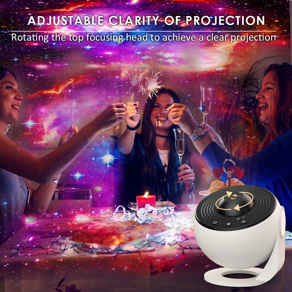 Planetarium Galaxy Star Projector for Bedroom Decor, 12 in 1 360° Rotating Nebula Projector Lamp, Timed Starry Night Light Projector for Kids,Home Theater, Ceiling, Room Decoration